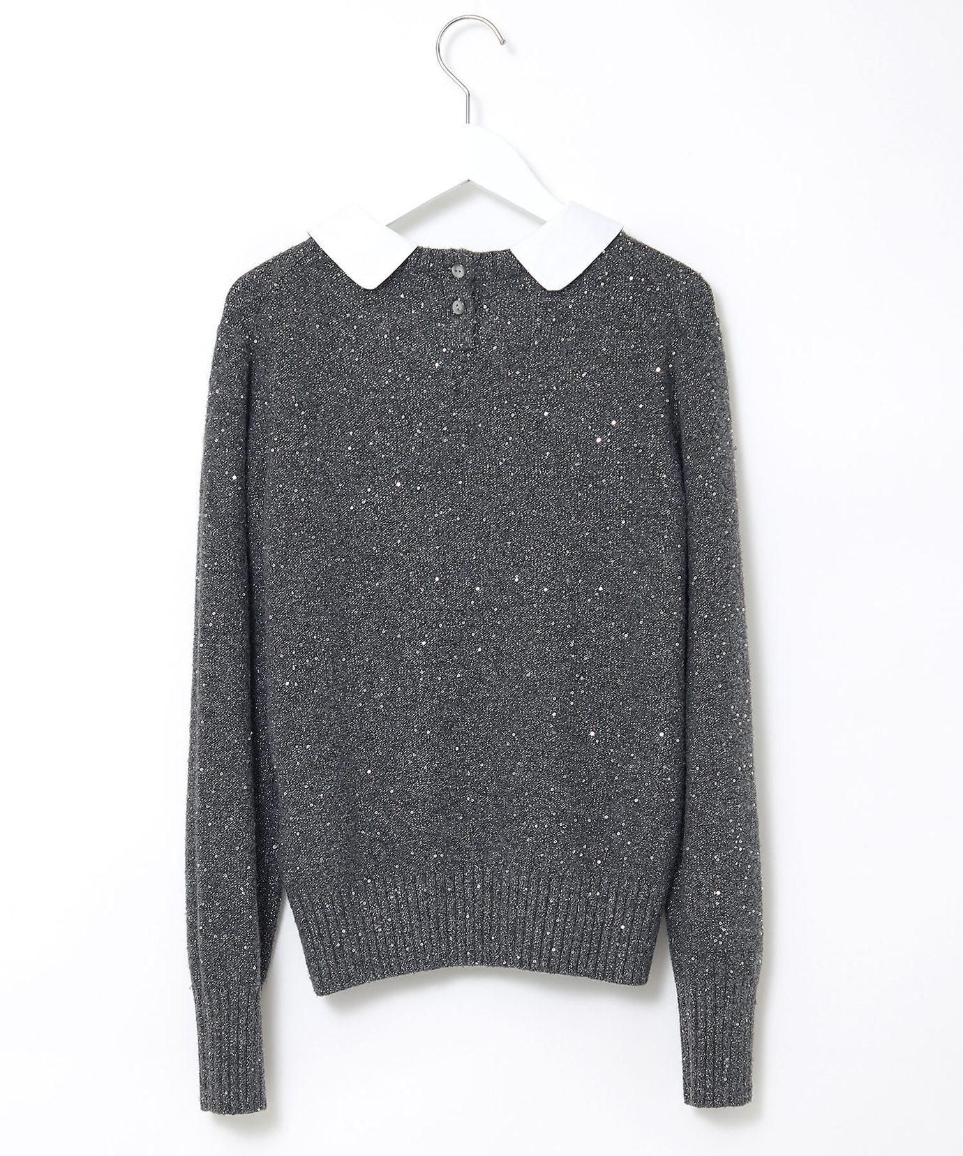 レディース ウールブレンド ショールカラー プルオーバー ニット通販