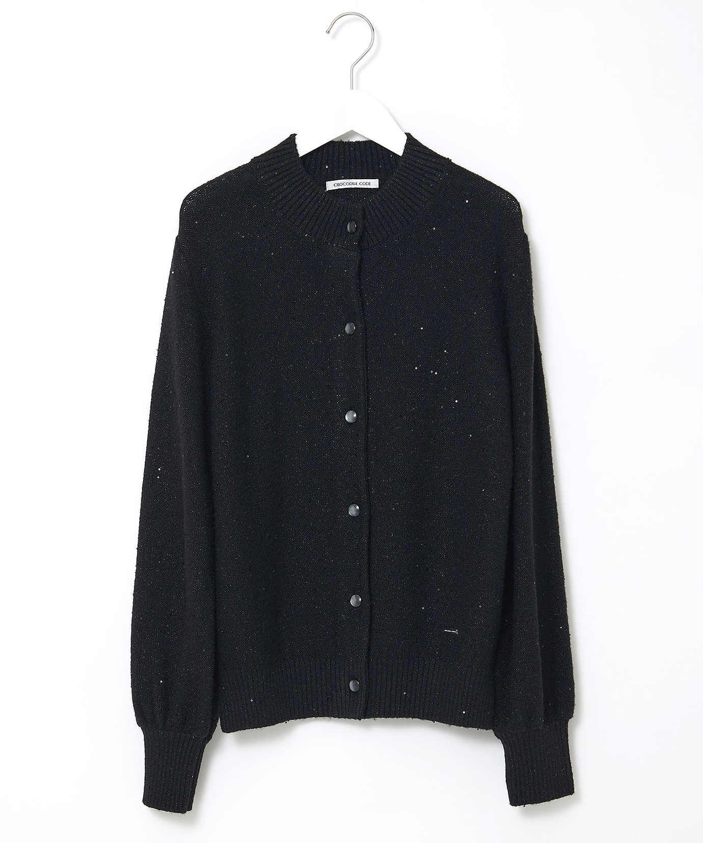 レディース ウールブレンド ラメ糸ネップ カーディガン【手洗いOK