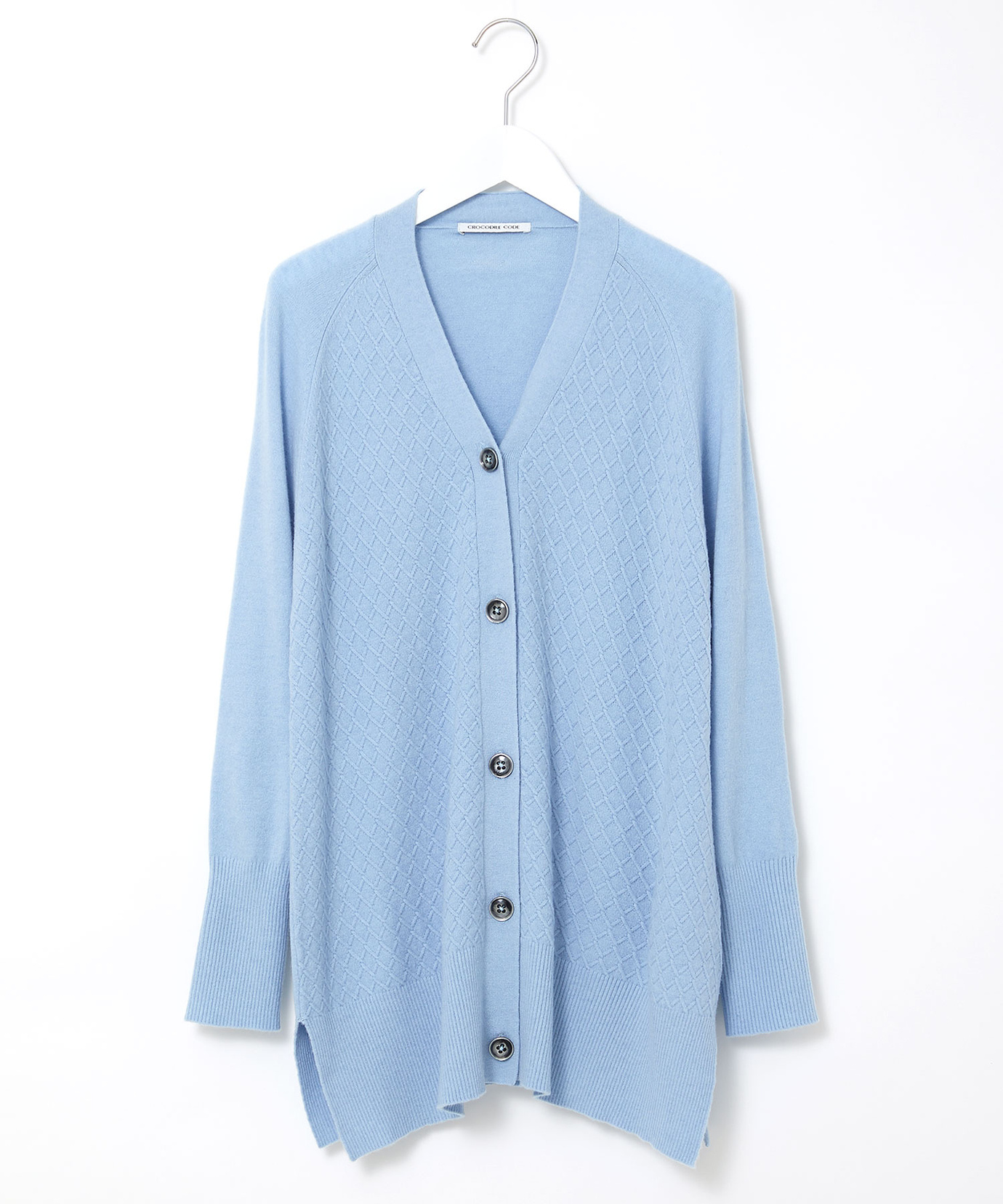 レディース ウールブレンド ミドル丈 チュニックカーディガン通販