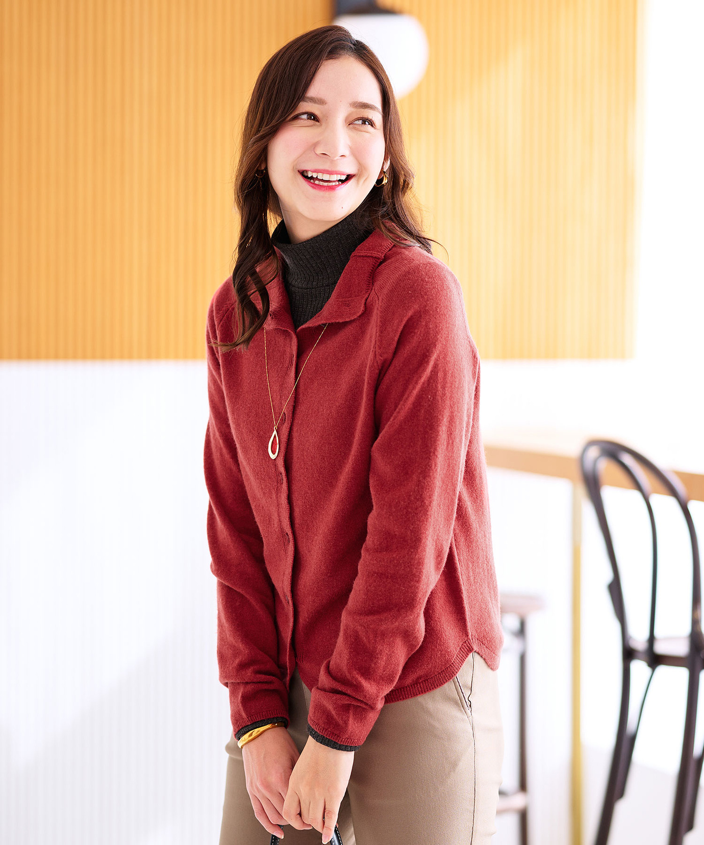 24年秋冬APCゴルフウェアレディースニットカーディガン レディース フレアシルエット ニットカーディガン【手洗いOK】通販