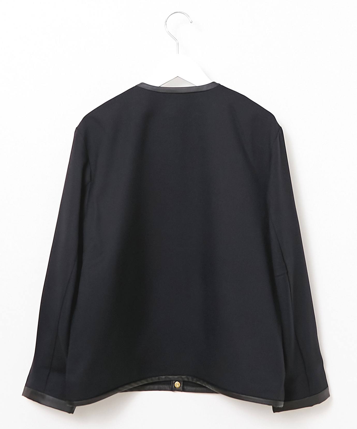 レディース ウールライク ノーカラー ジャケット通販 [0204-45453