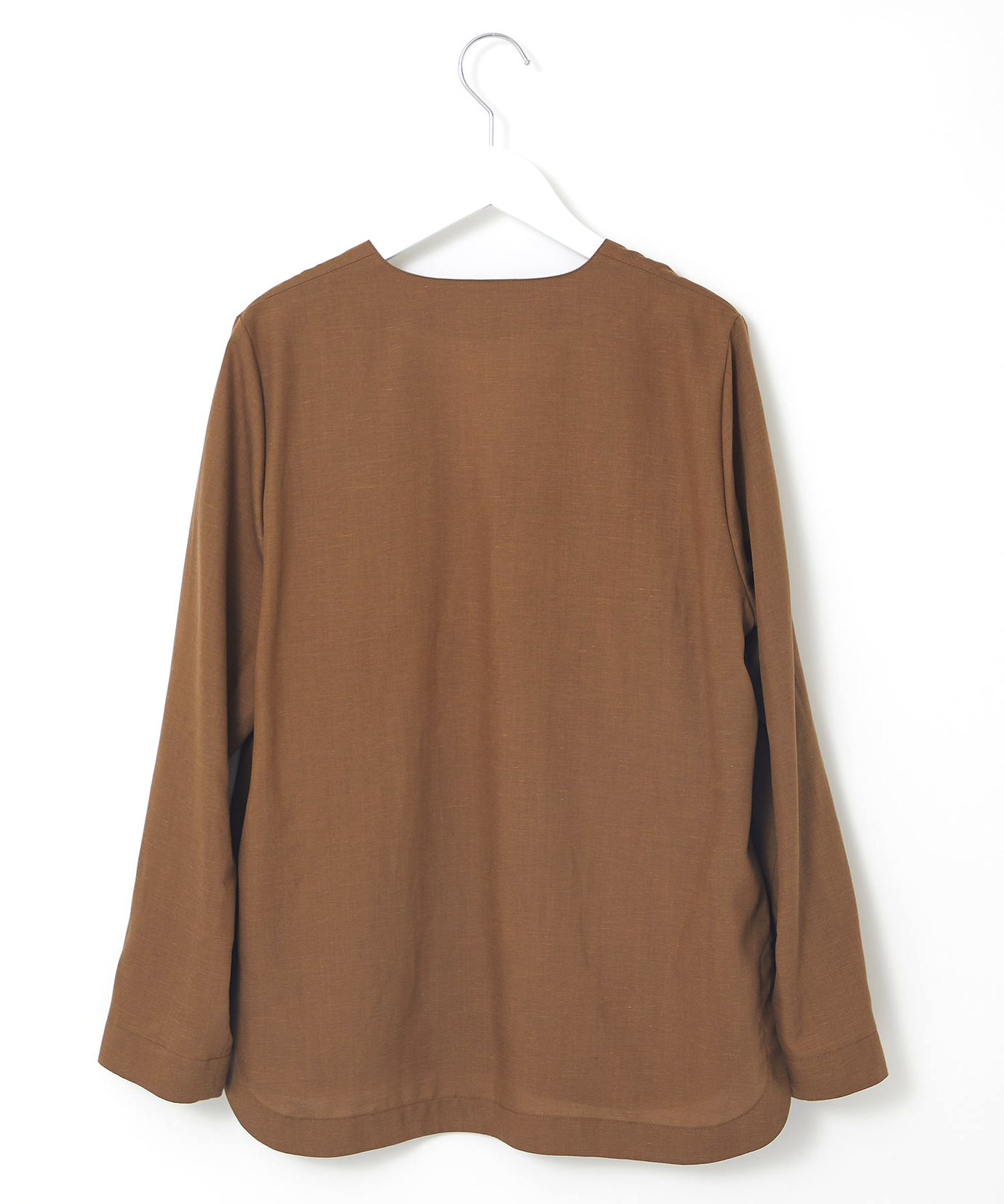 レディース リネンブレンド クルミボタン ジャケット【一部店舗限定