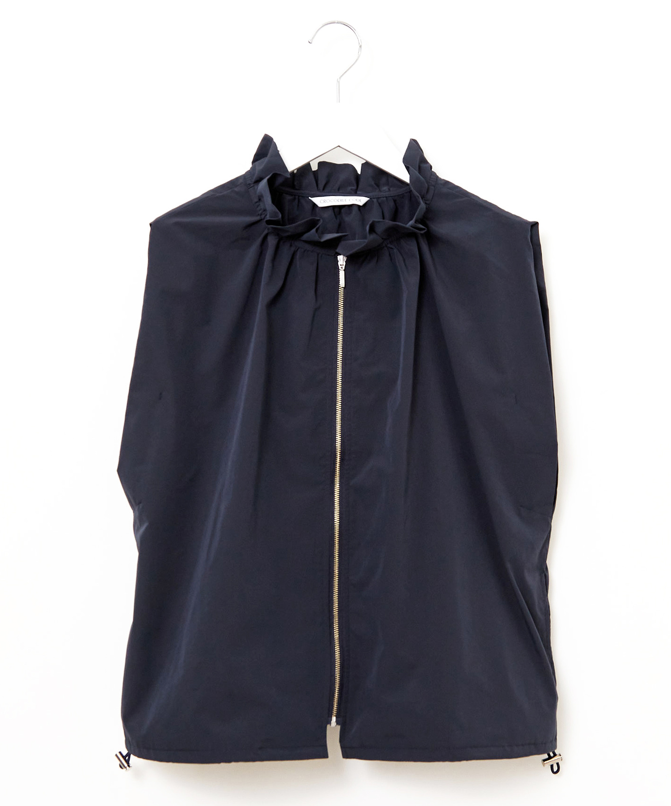 レディース ギャザー ブルゾン ジレ 【手洗いOK】通販 [0204-53454