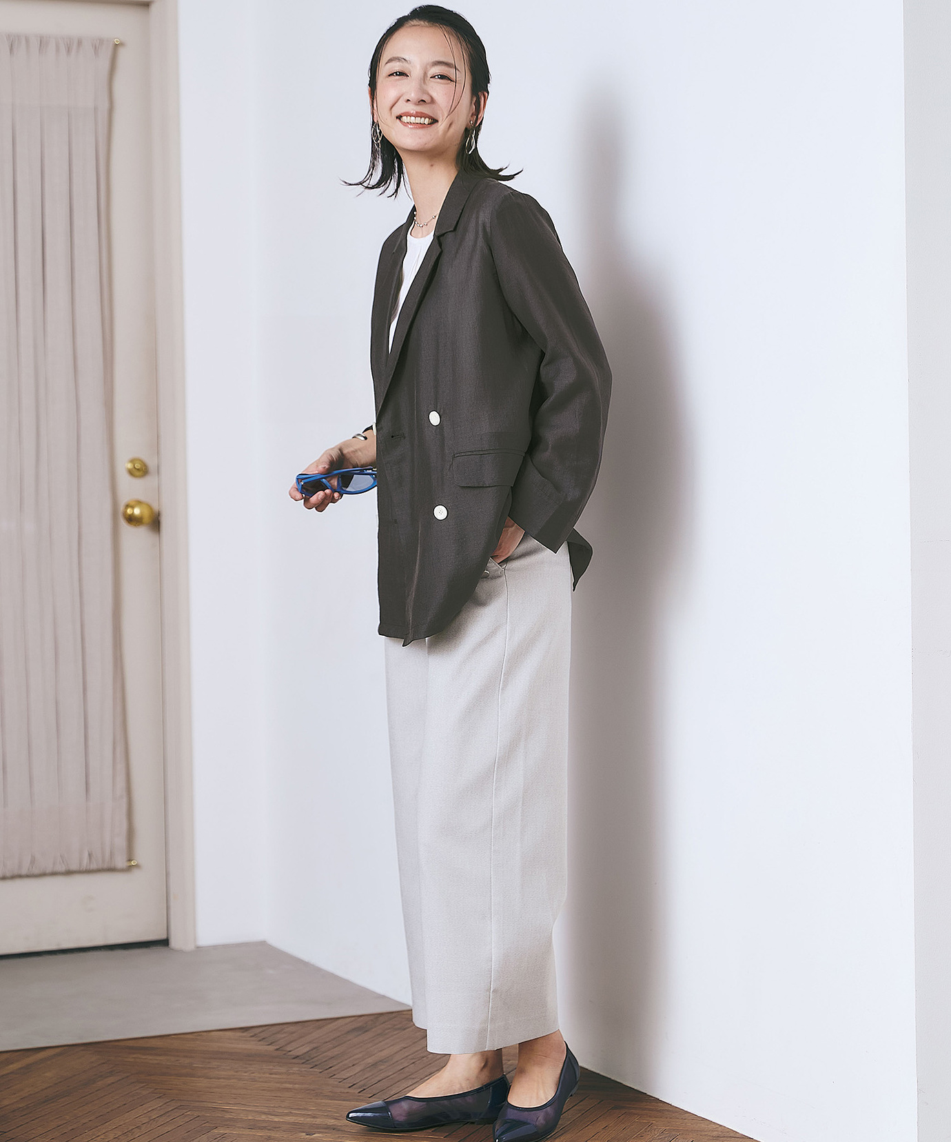 レディース シアー ダブルボタン ジャケット【一部店舗限定】通販