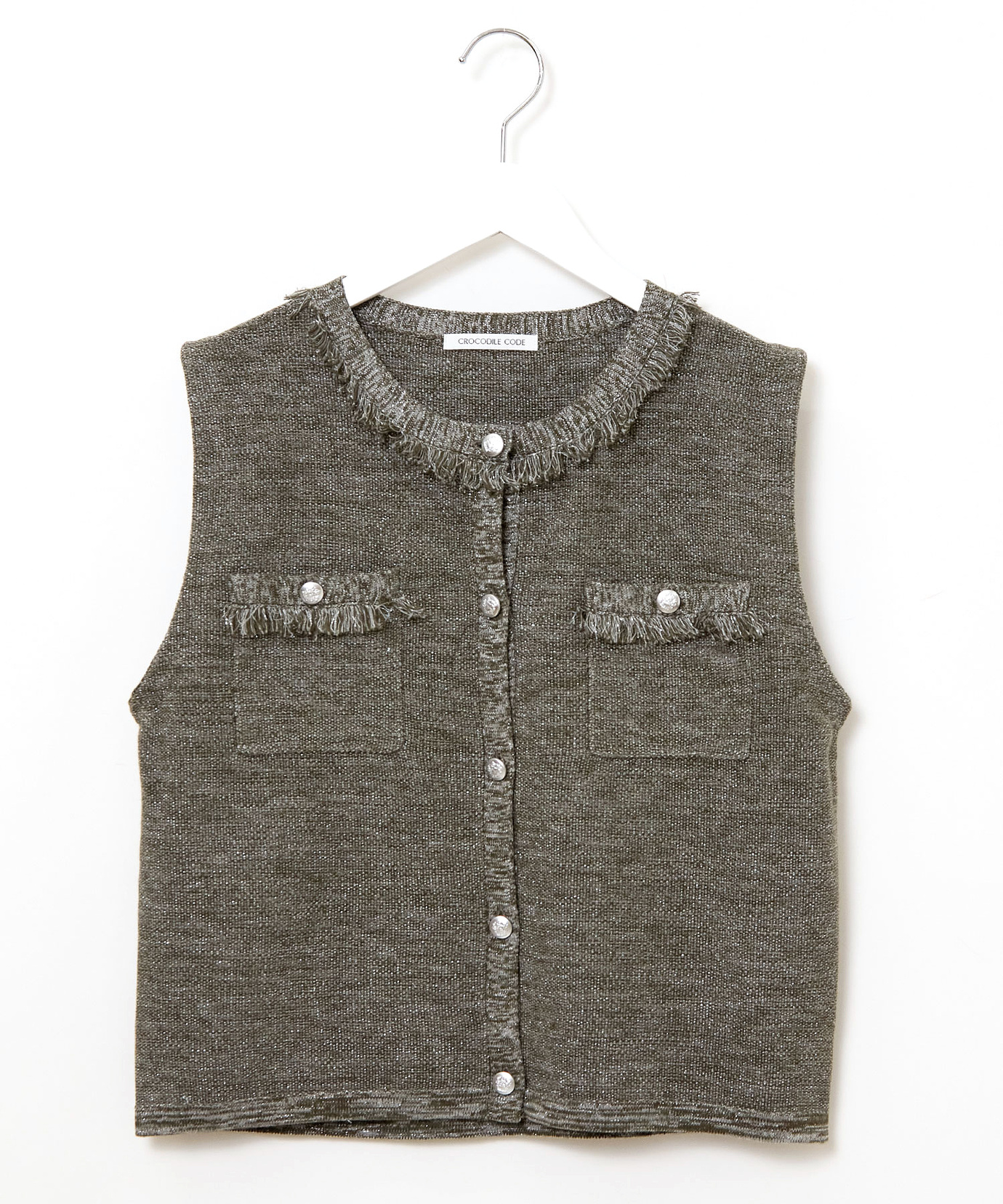 レディース ラメツイード ジレ通販 [0204-55451] - クロコダイル