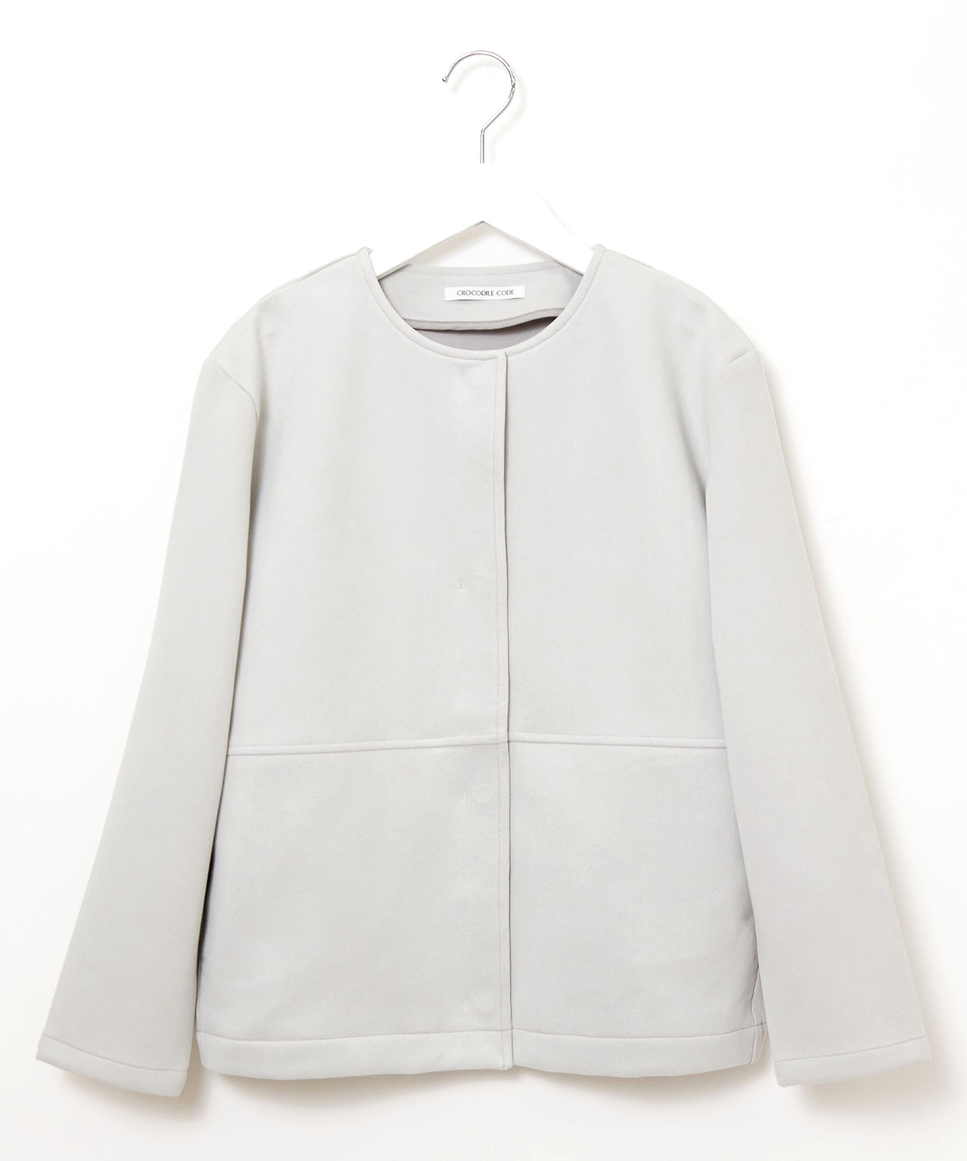 ノーカラーミリタリーブルゾン J.PRESS YORK STREET ブルゾン アウター 「WOMEN」ノーカラーブルゾン