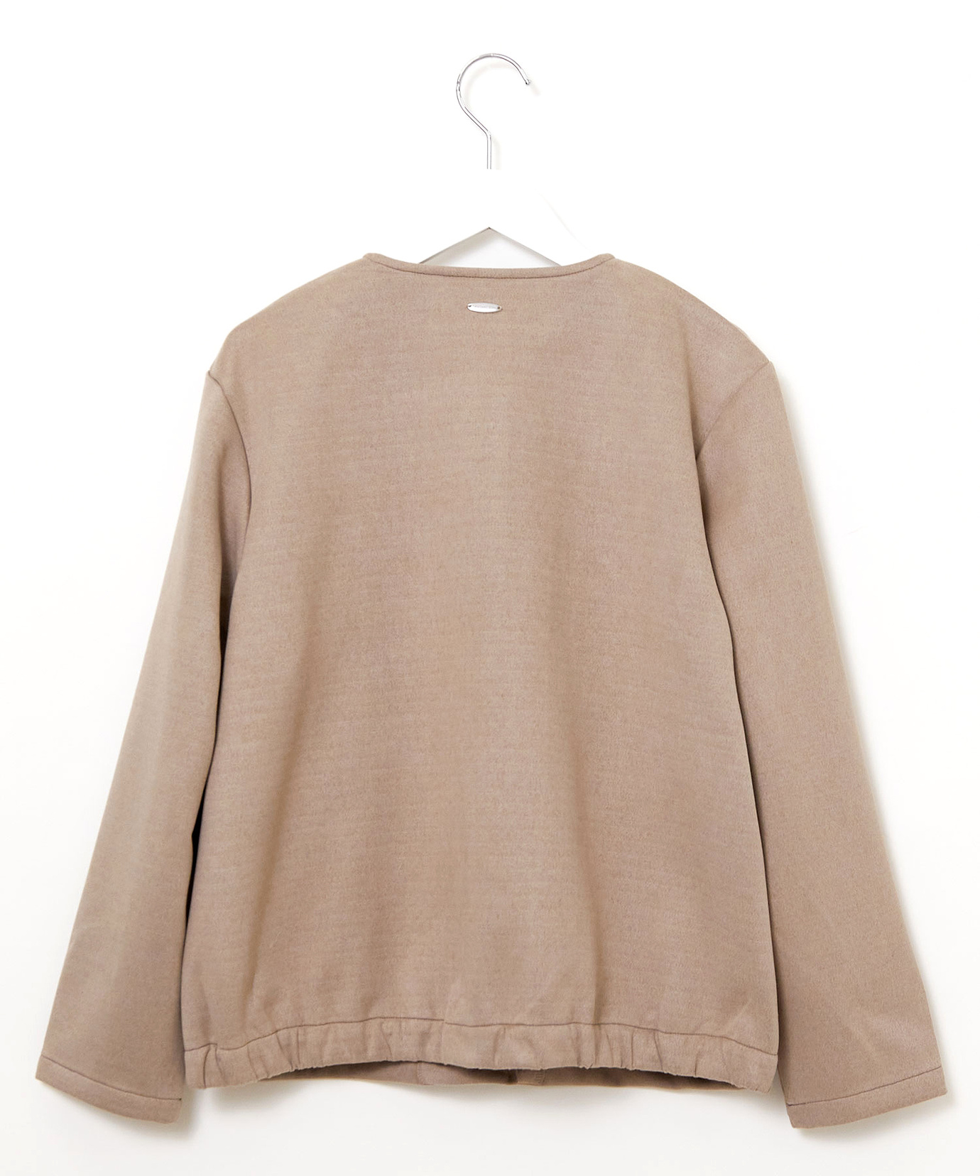 ノーカラーミリタリーブルゾン antiqua（アンティカ） ブルゾン アウター BIGノーカラーブルゾン