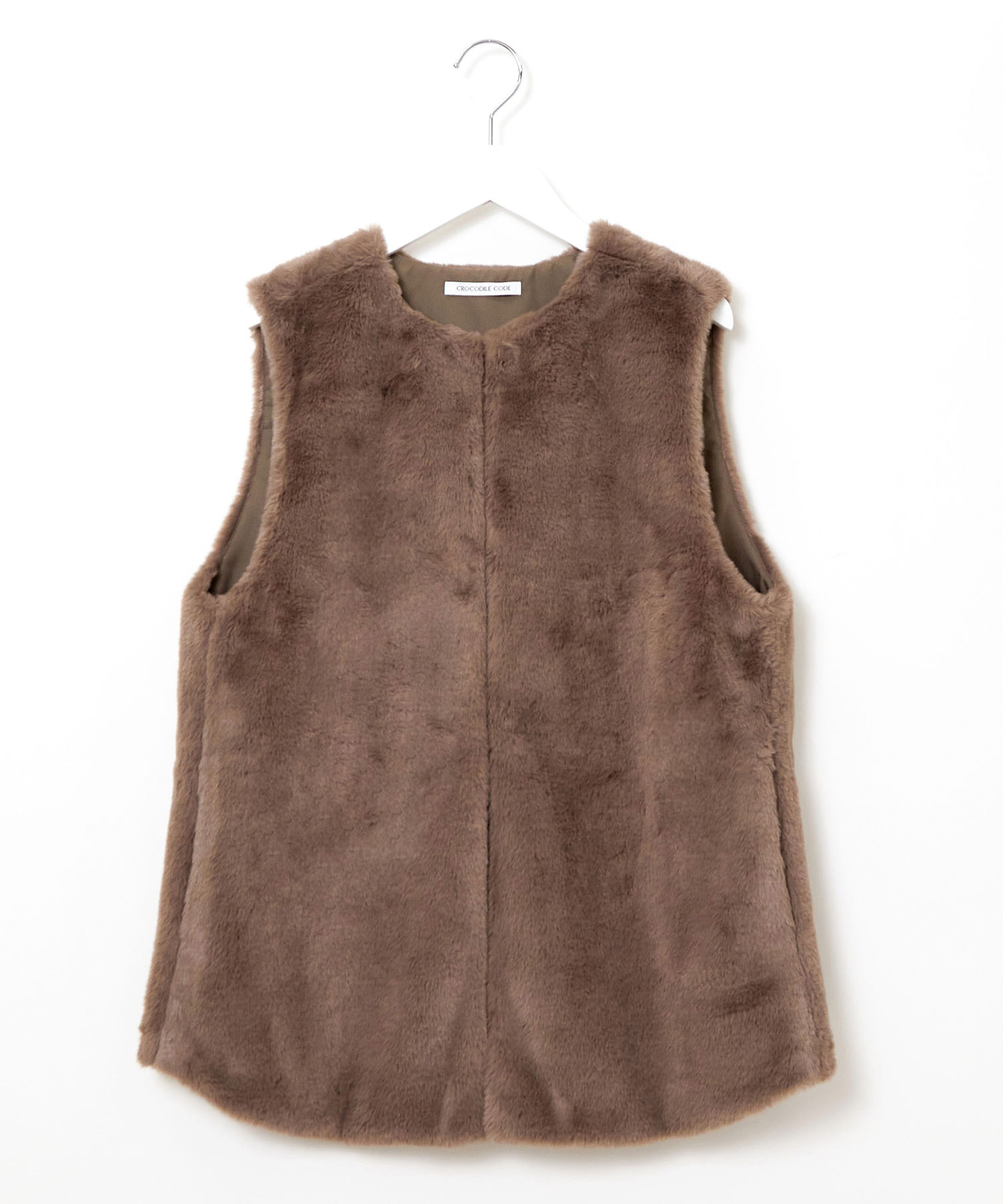 【no.】ファーベスト レディース フェイクファー ベスト通販 [0204-56451] - クロコダイル