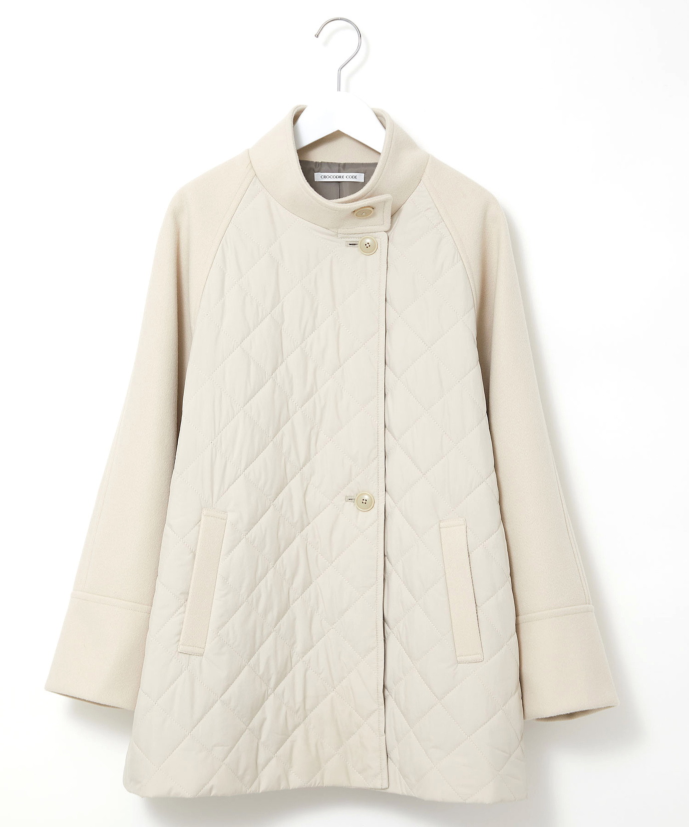 レディース 異素材 中綿キルティング ジャケット通販 [0204-57452