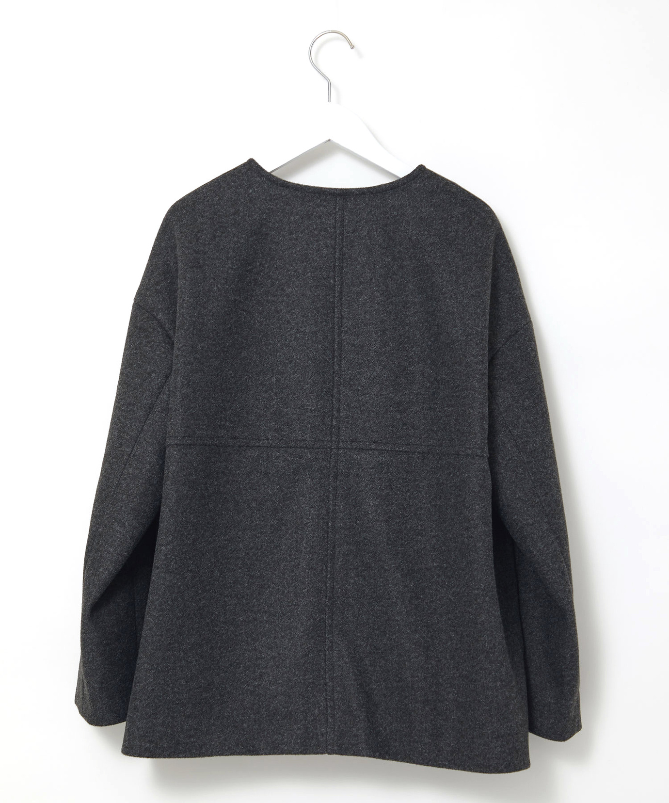 レディース ノーカラー ショート コート通販 [0204-57454