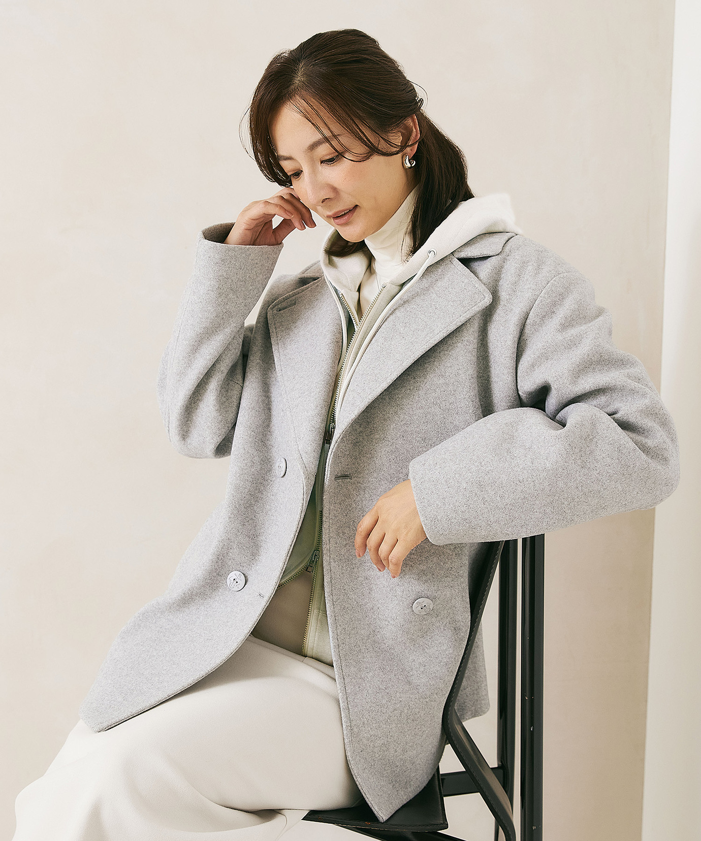 レディース メルトン ピーコート通販 [0204-57455] - クロコダイル