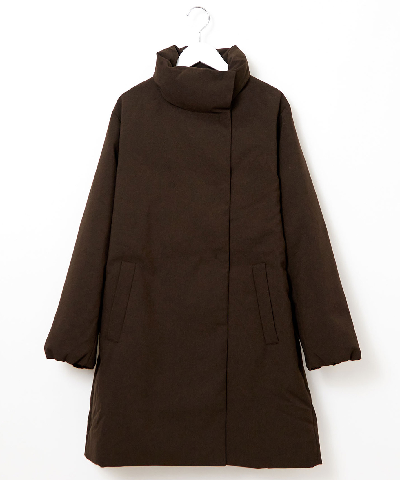 レディース スタンドカラー ロングコート通販 [0204-58451