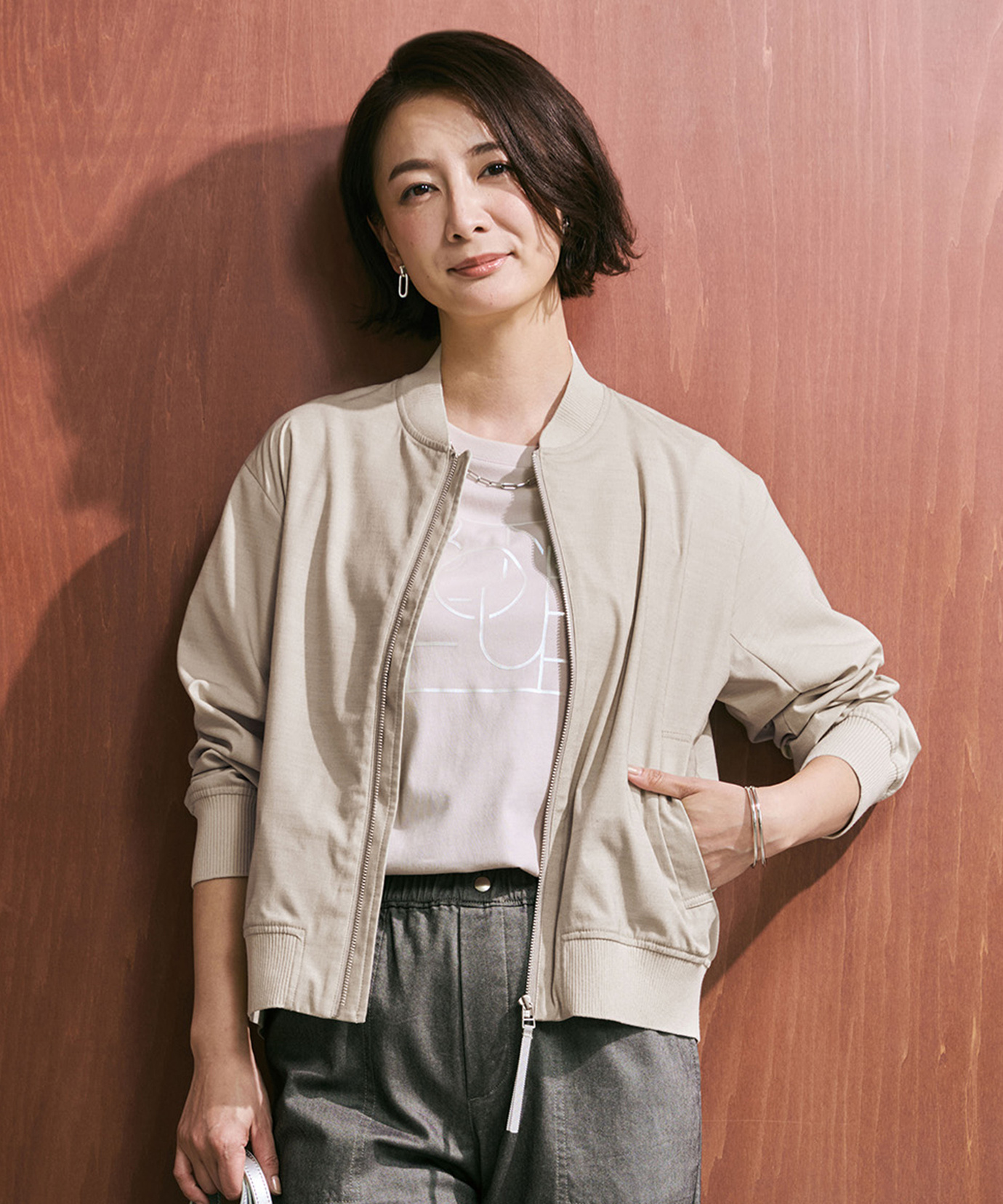 定価3.1万 MHL. コットン リネン シャツジャケット ブルゾン ベージュ COTTON VOILE - SELECT EYE COMPANY：セレクトアイ カンパニー