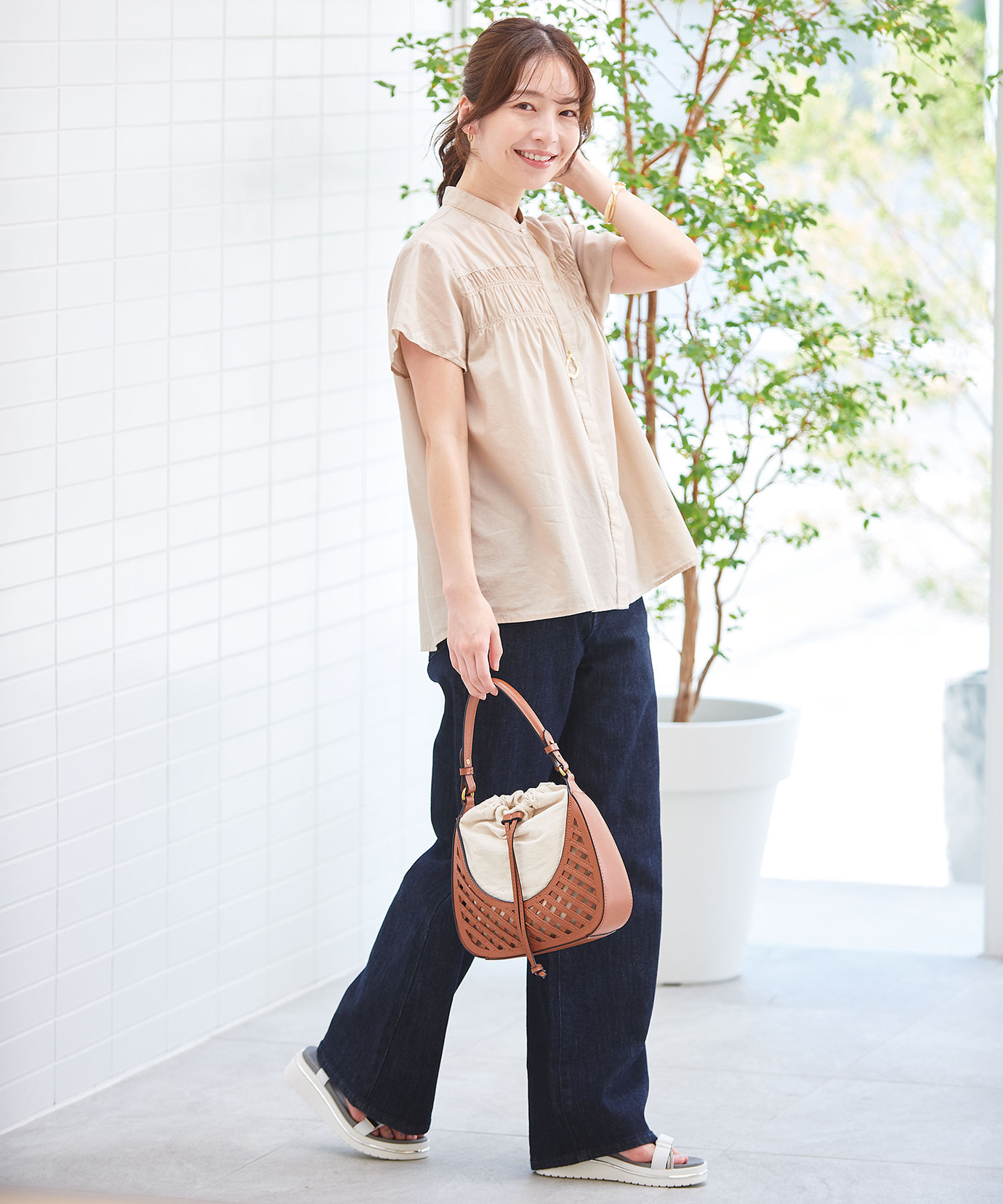 レディース セミワイド デニム パンツ【EDWIN別注】通販 [0205-53550