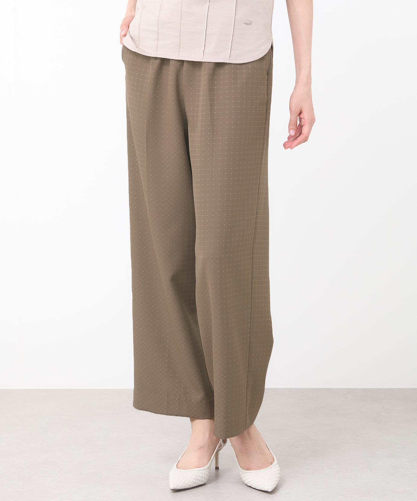 レディース ドット セミワイド パンツ通販 [0205-53553