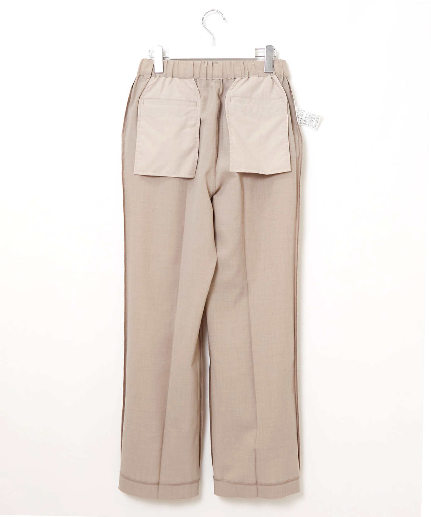 レディース リネンライク プルオン セミワイドパンツ【一部店舗限定