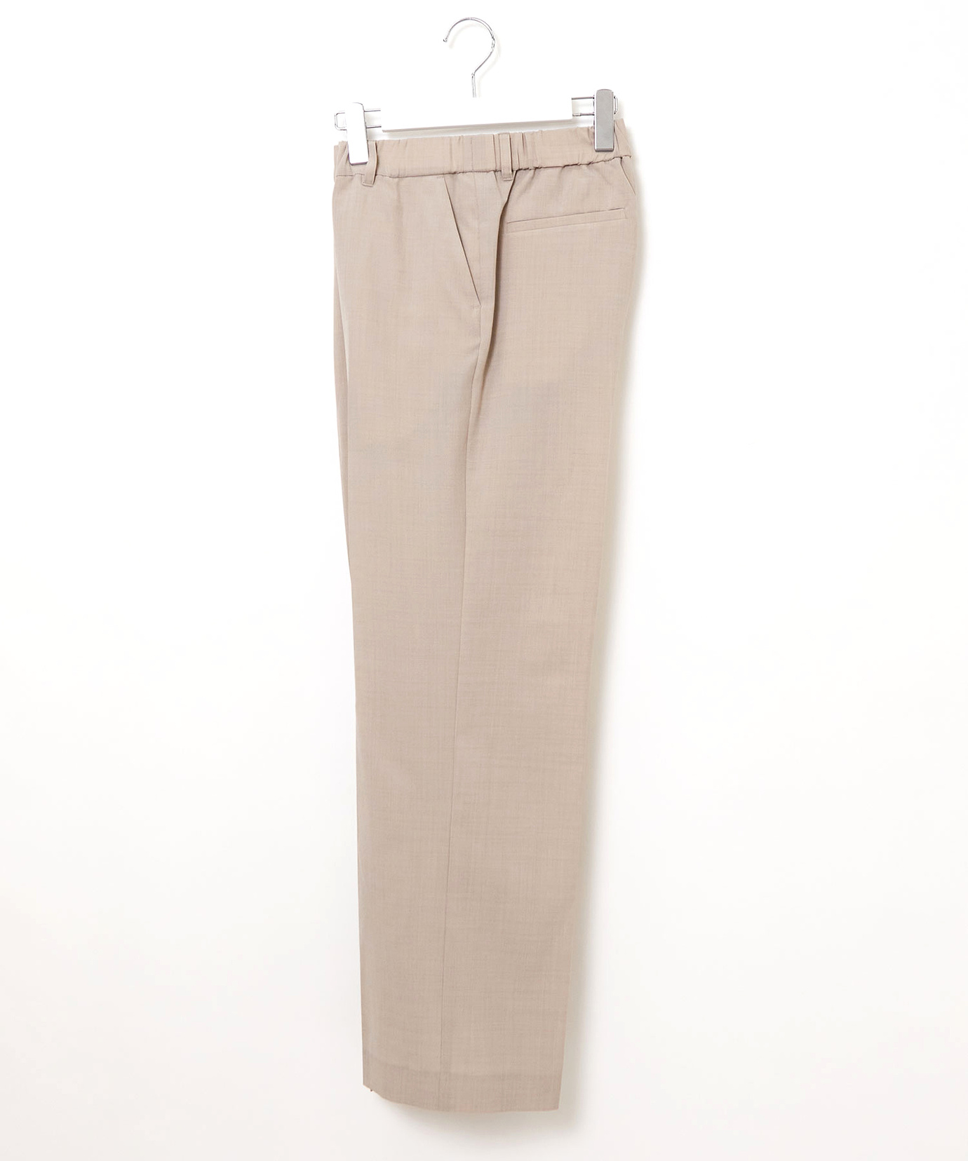 レディース リネンライク プルオン セミワイドパンツ【一部店舗限定