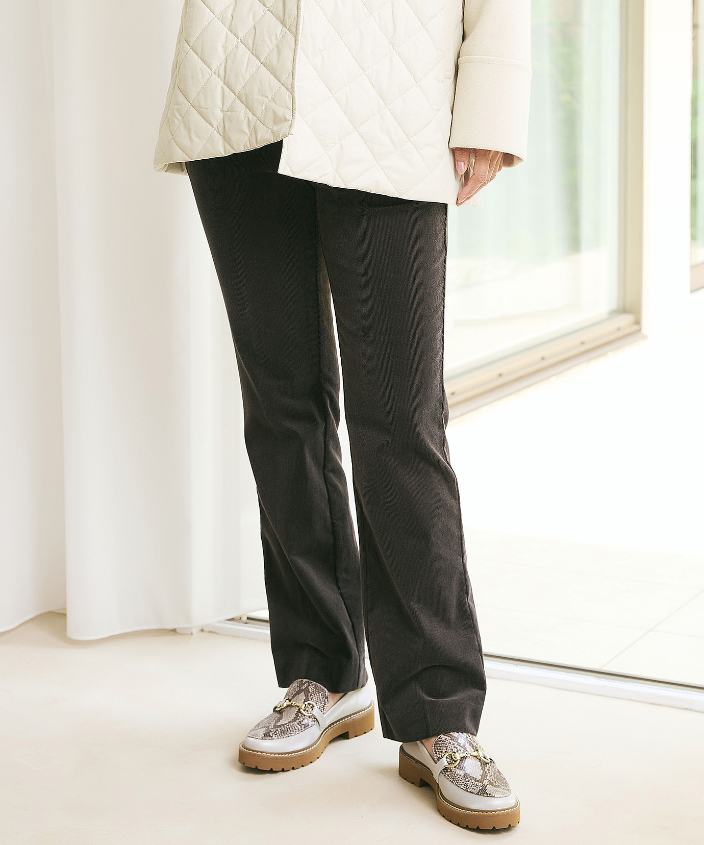 レディース コーデュロイ スリム パンツ通販 [0205-55555