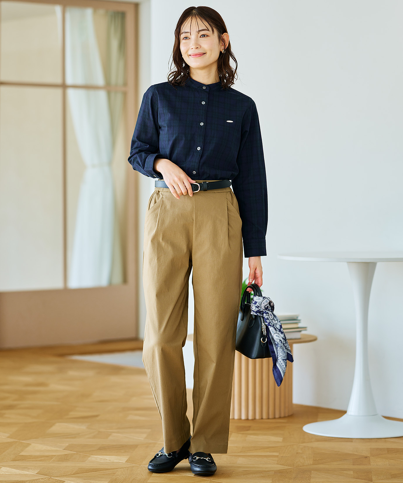 レディース ツイル テーパード パンツ通販 [0205-56550