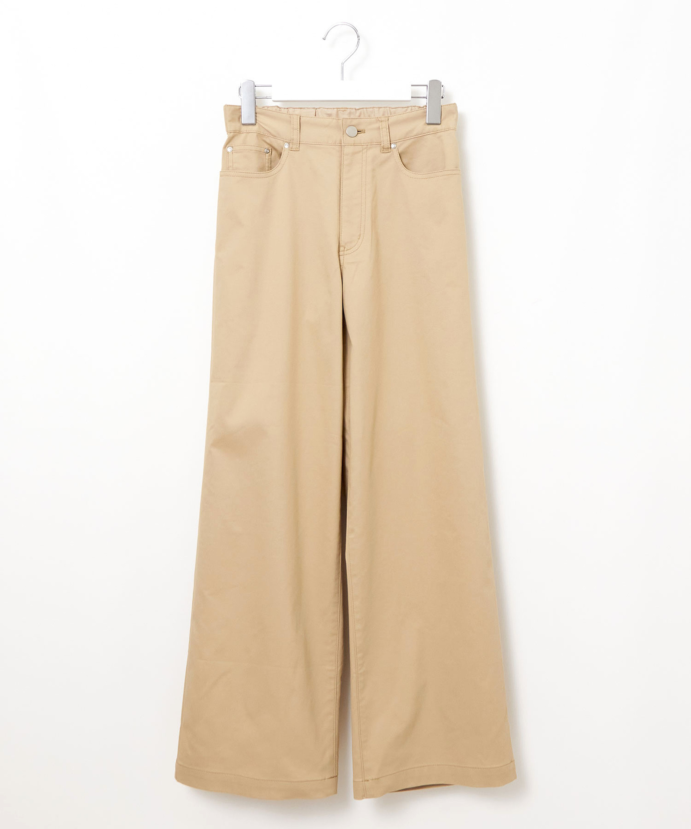 R セミワイドチノパンツ レディース 5ポケット セミワイド チノパンツ通販 [0205-61550