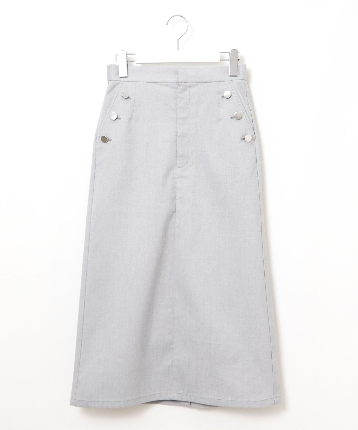 77マリテフランソワジルボー黒 ボタン付きポケット ロングスカート MARITHE FRANCOIS GIRBAUD(マリテフランソワジルボー) 00's Gathered