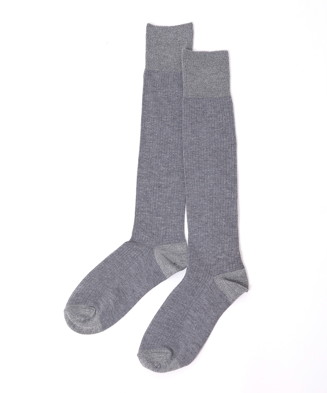 レディース ラメ切り替え ハイソックス通販 [0207-55773