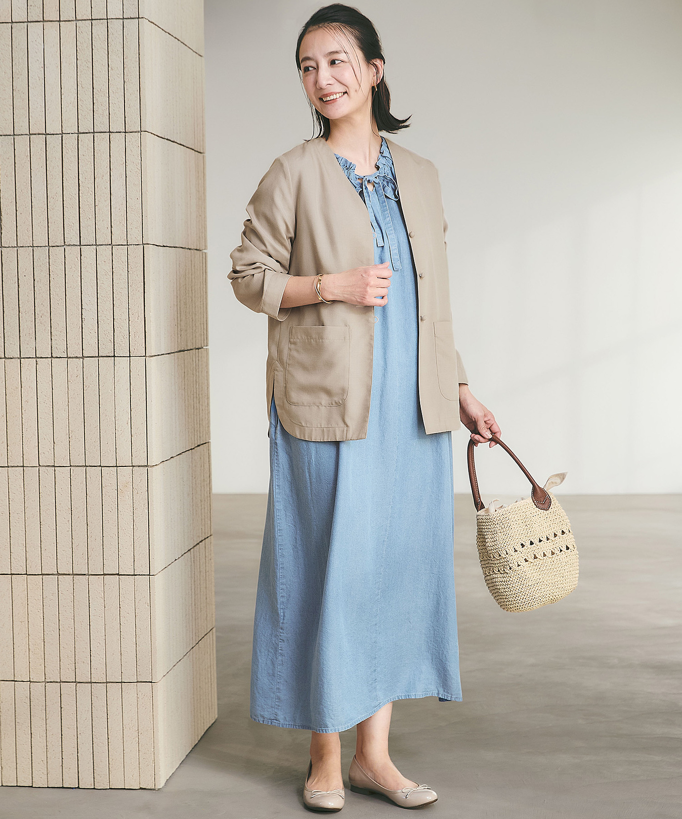 レディース 2way デニム ワンピース通販 [0221-53752] - クロコダイル