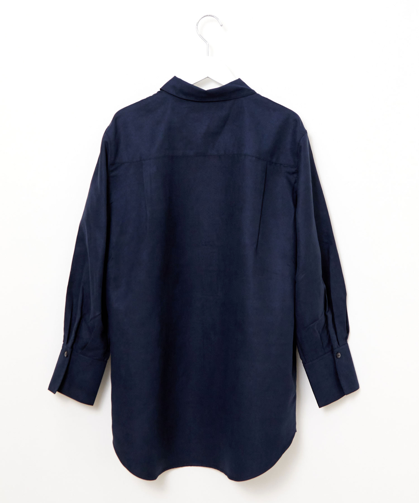 ゴルチエ　フード付きネイビー軽量チュニック ゴルチエ フード付きネイビー軽量チュニック ネイビー・軽量七分袖