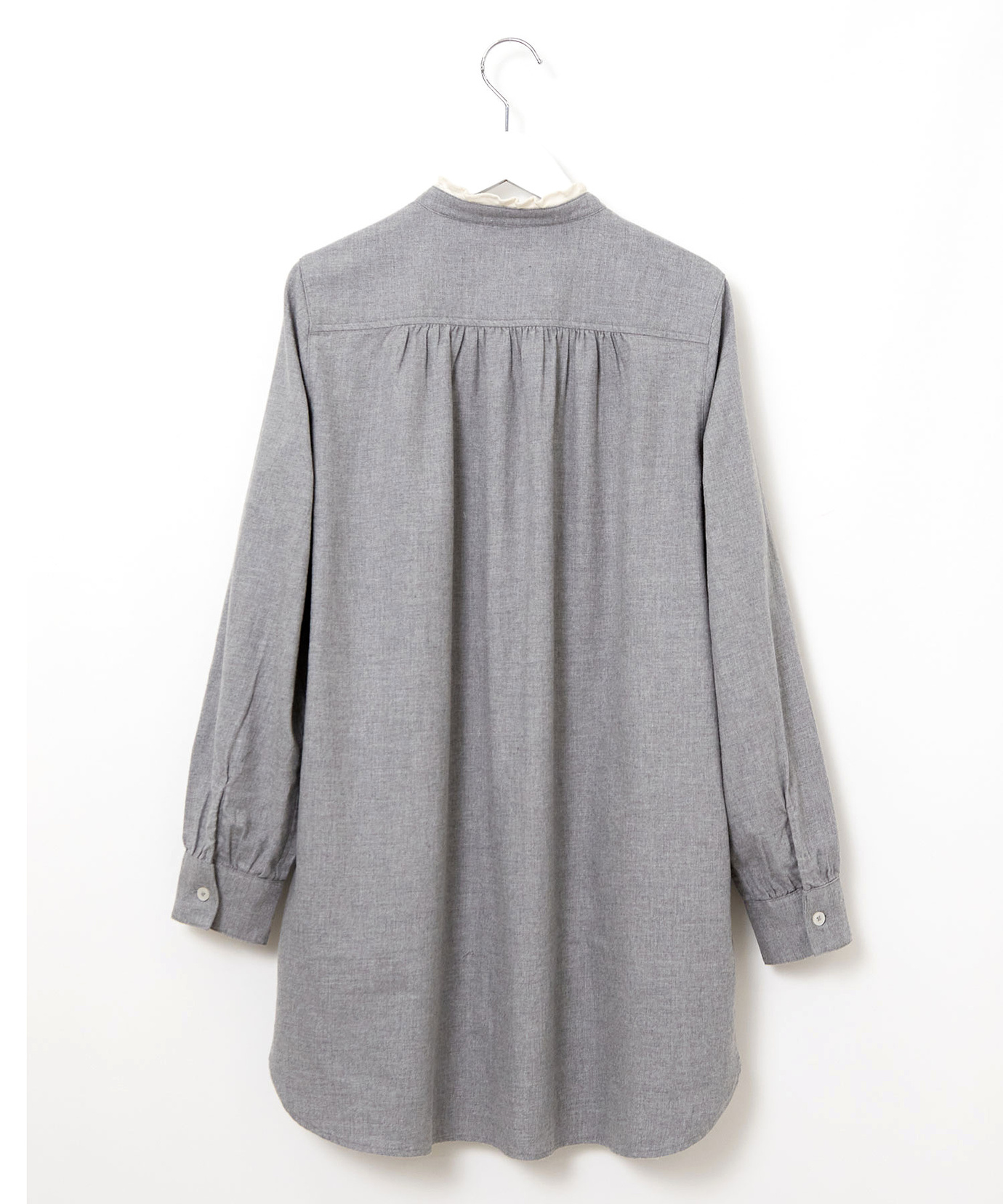 レディース 襟フリル 比翼 チュニック通販 [0221-58750