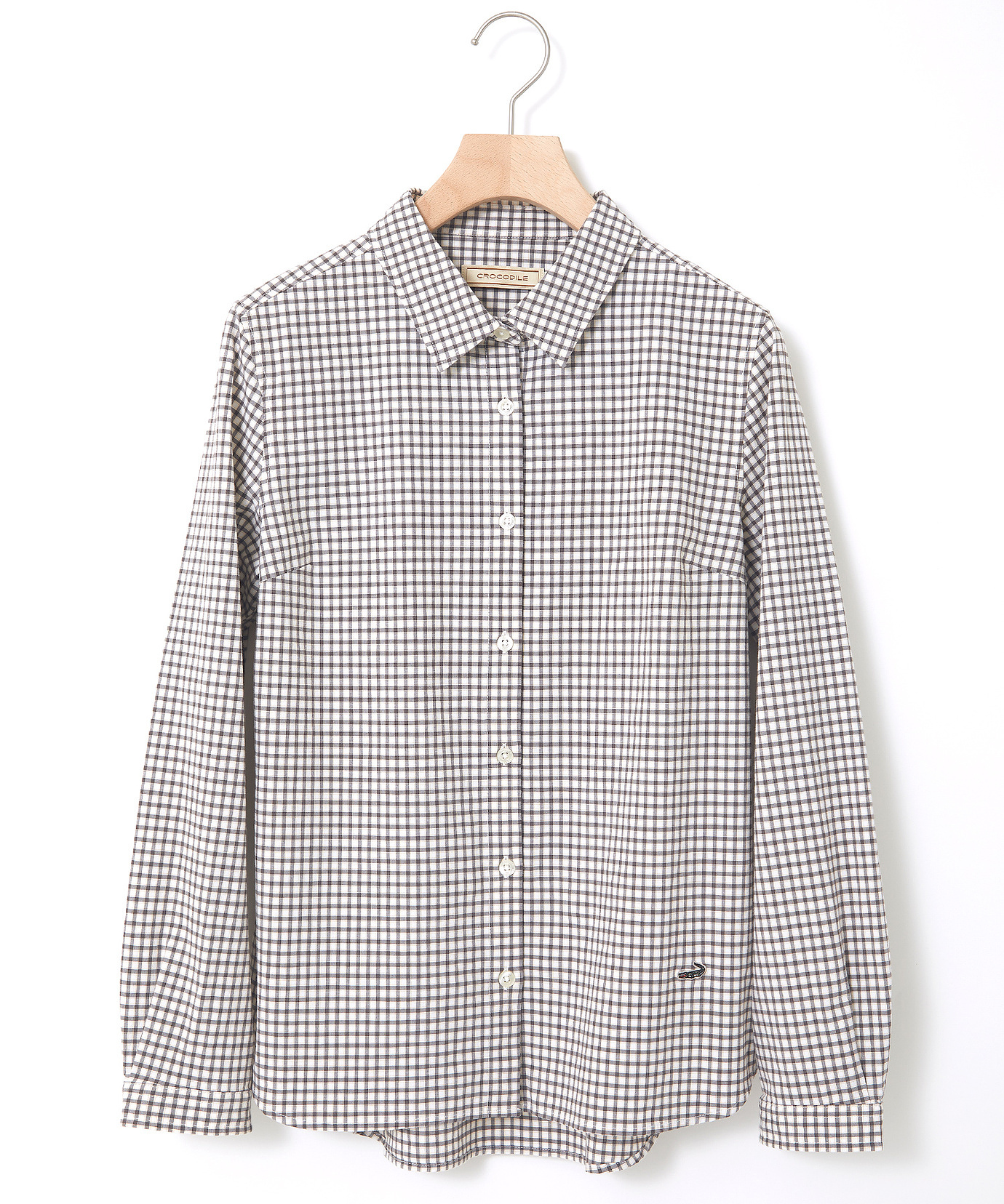 レディース ストレッチ ミニチェック ブラウス通販 [0301-45104