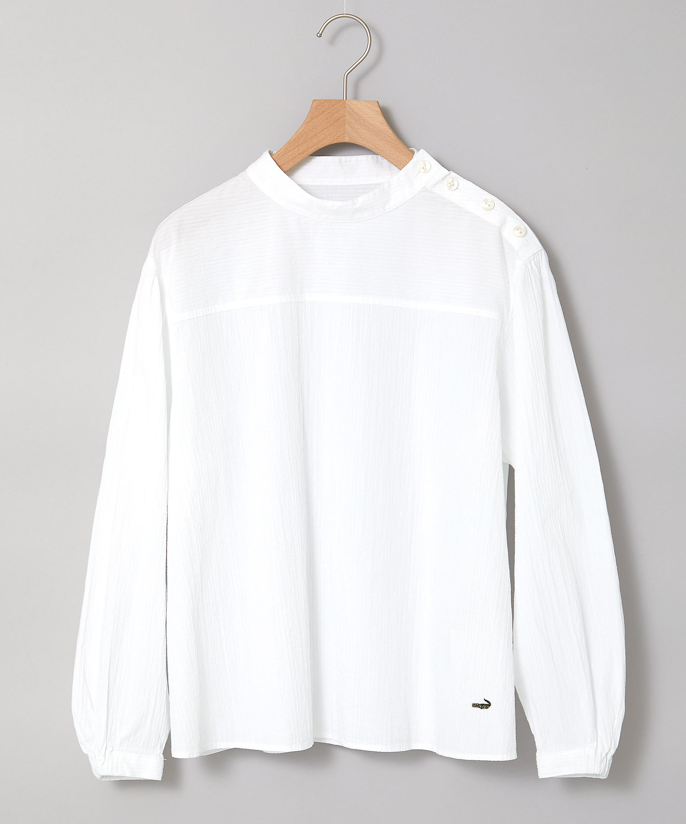 レディース ハイネック 肩ボタン ブラウス通販 [0301-53100