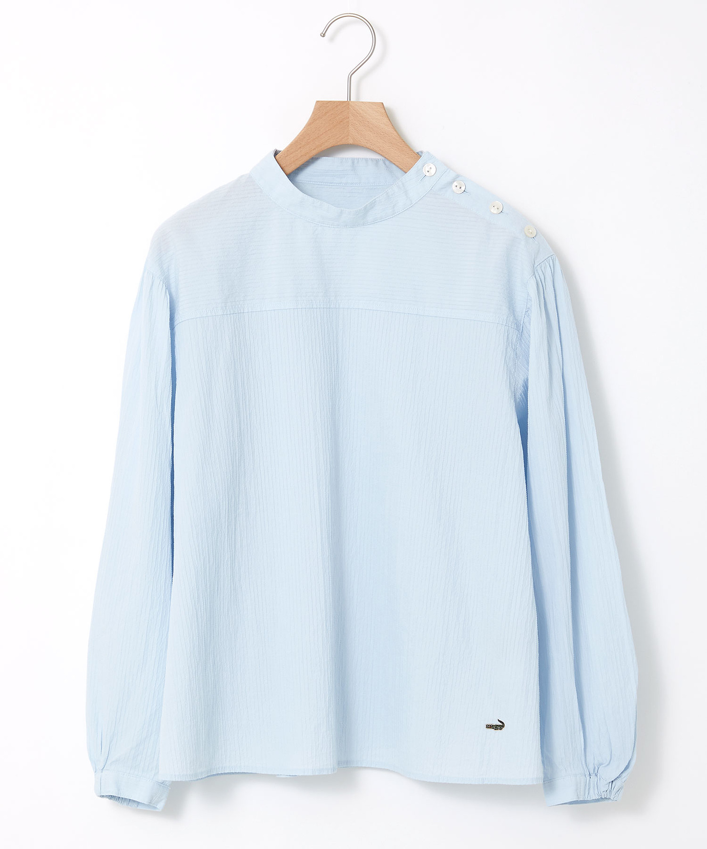 レディース ハイネック 肩ボタン ブラウス通販 [0301-53100