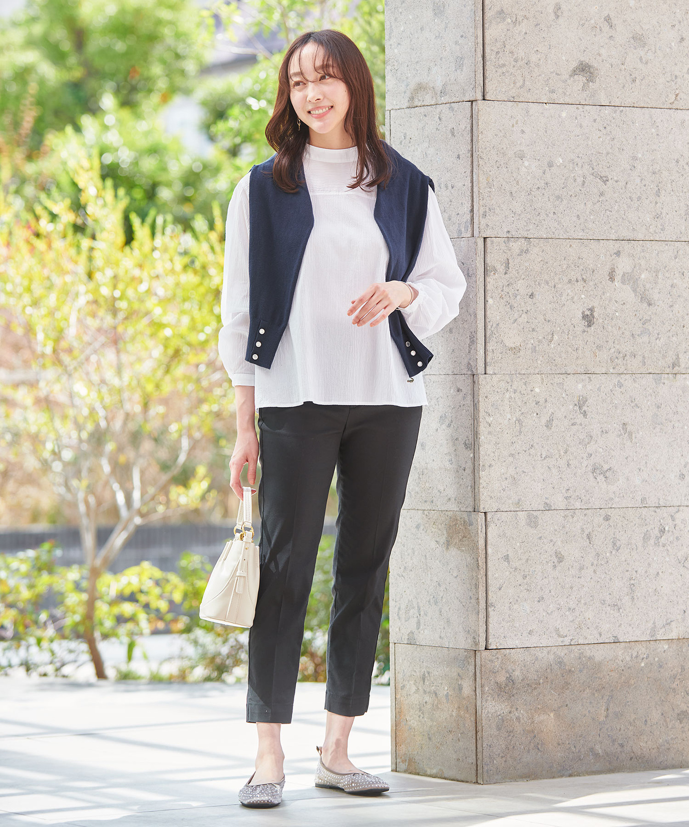 レディース ハイネック 肩ボタン ブラウス通販 [0301-53100