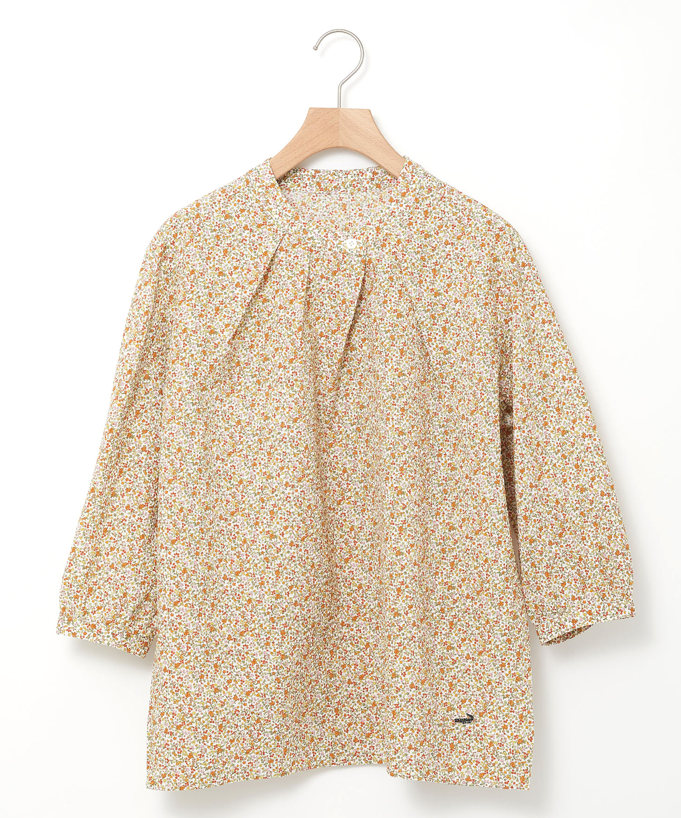 レディース フラワープリント 襟デザイン ブラウス通販 [0301-53101