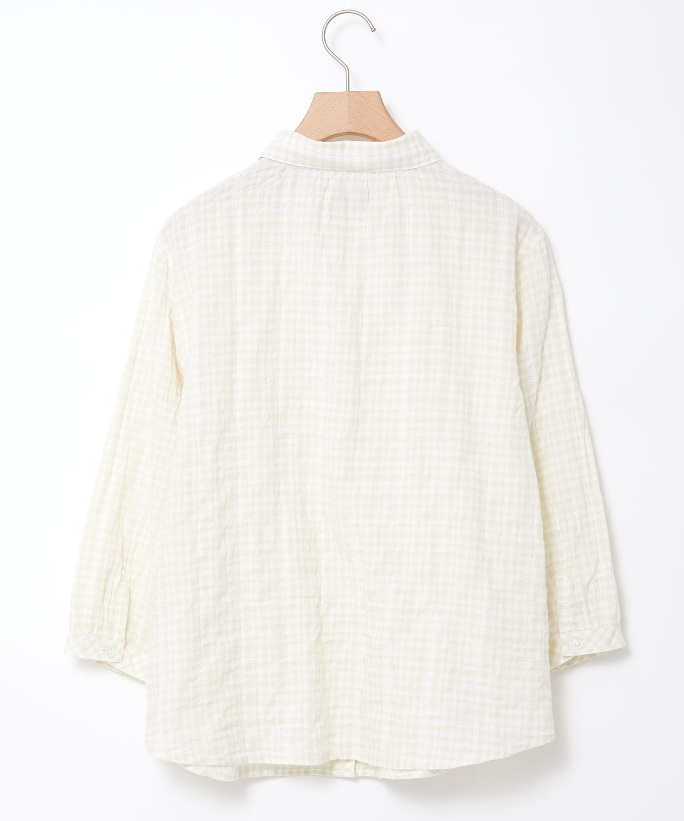 レディース カラミクロスドビー チェック ブラウス【JAPAN FABRIC