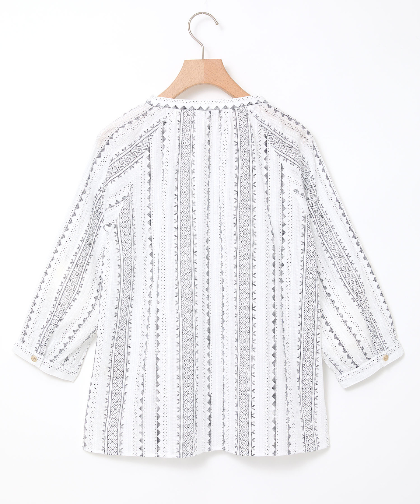 レディース カラミプリント スキッパー ブラウス通販 [0301-53112