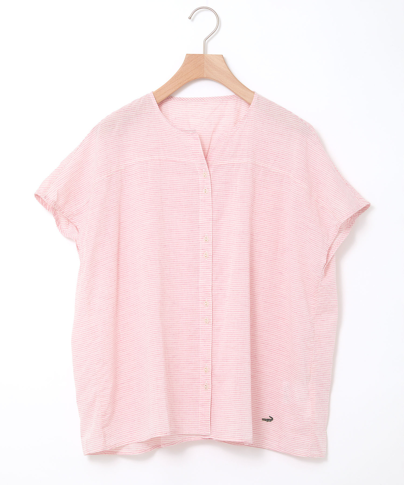 レディース スノーリネン キーホール ブラウス【接触冷感】通販 [0301