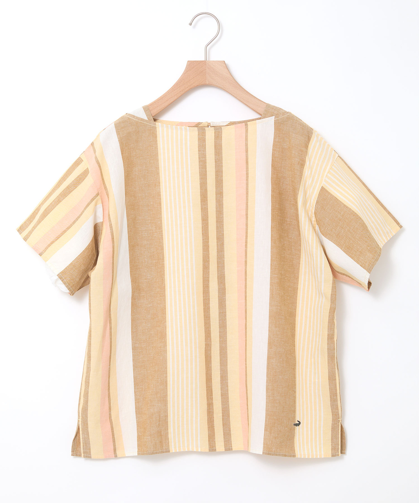 レディース スノーリネン ストライプ ブラウス【接触冷感】通販 [0301