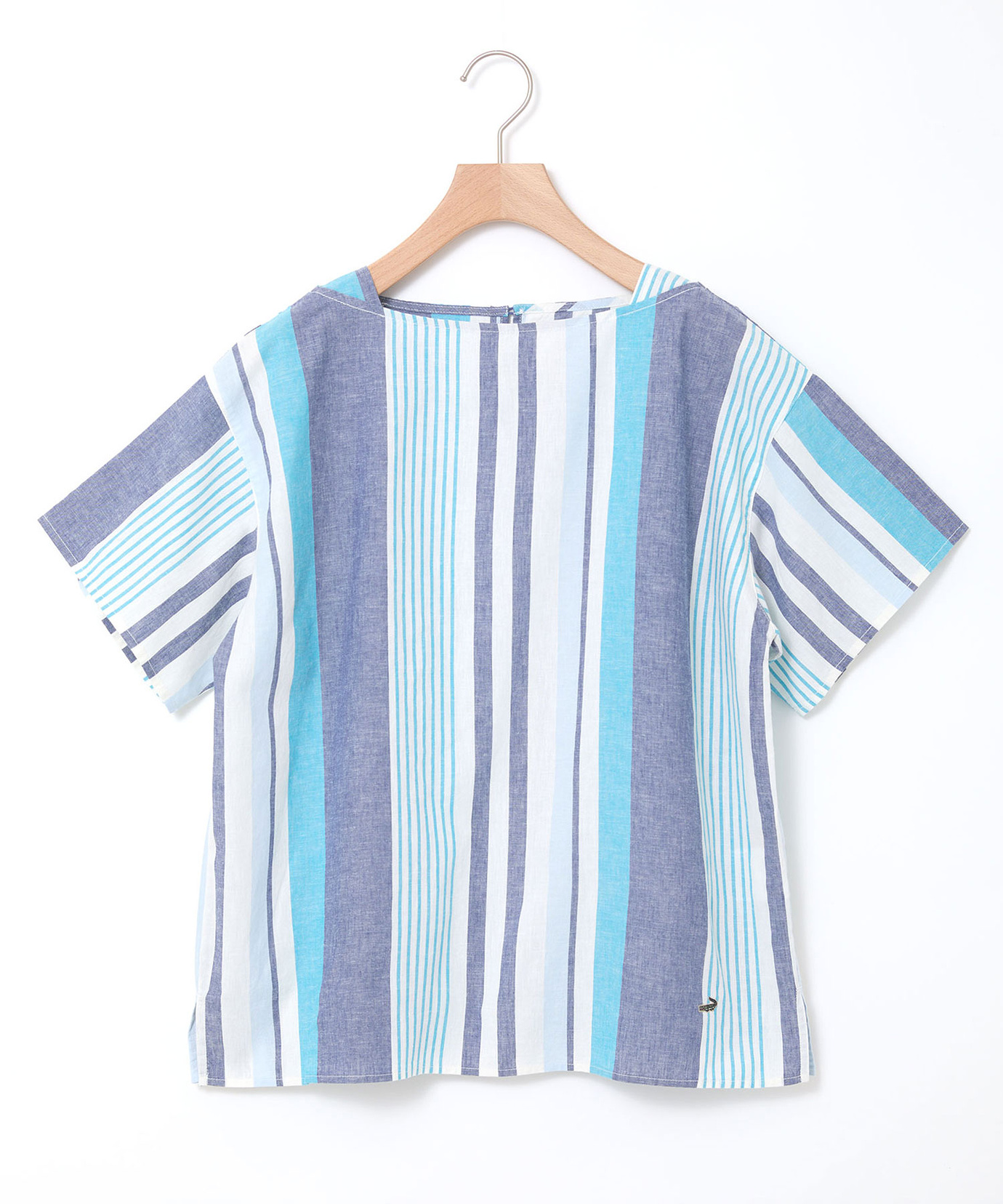 タグ付✨️Plantation 2024 SHIBORIストライプブラウス レディース スノーリネン ストライプ ブラウス【接触冷感】通販 [0301