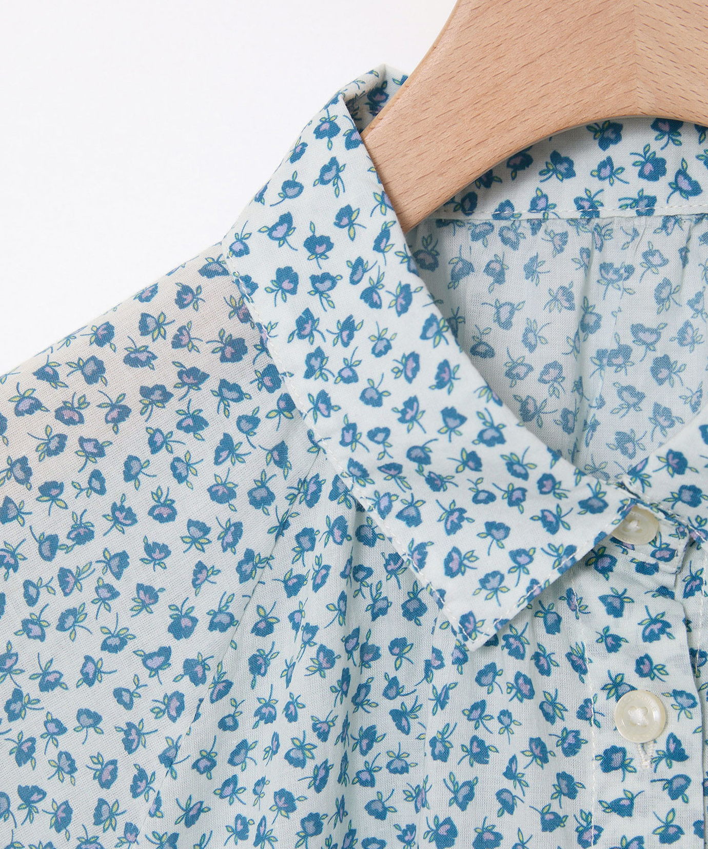 レディース 小花柄プリント フレアスリーブ ブラウス通販 [0301-54104