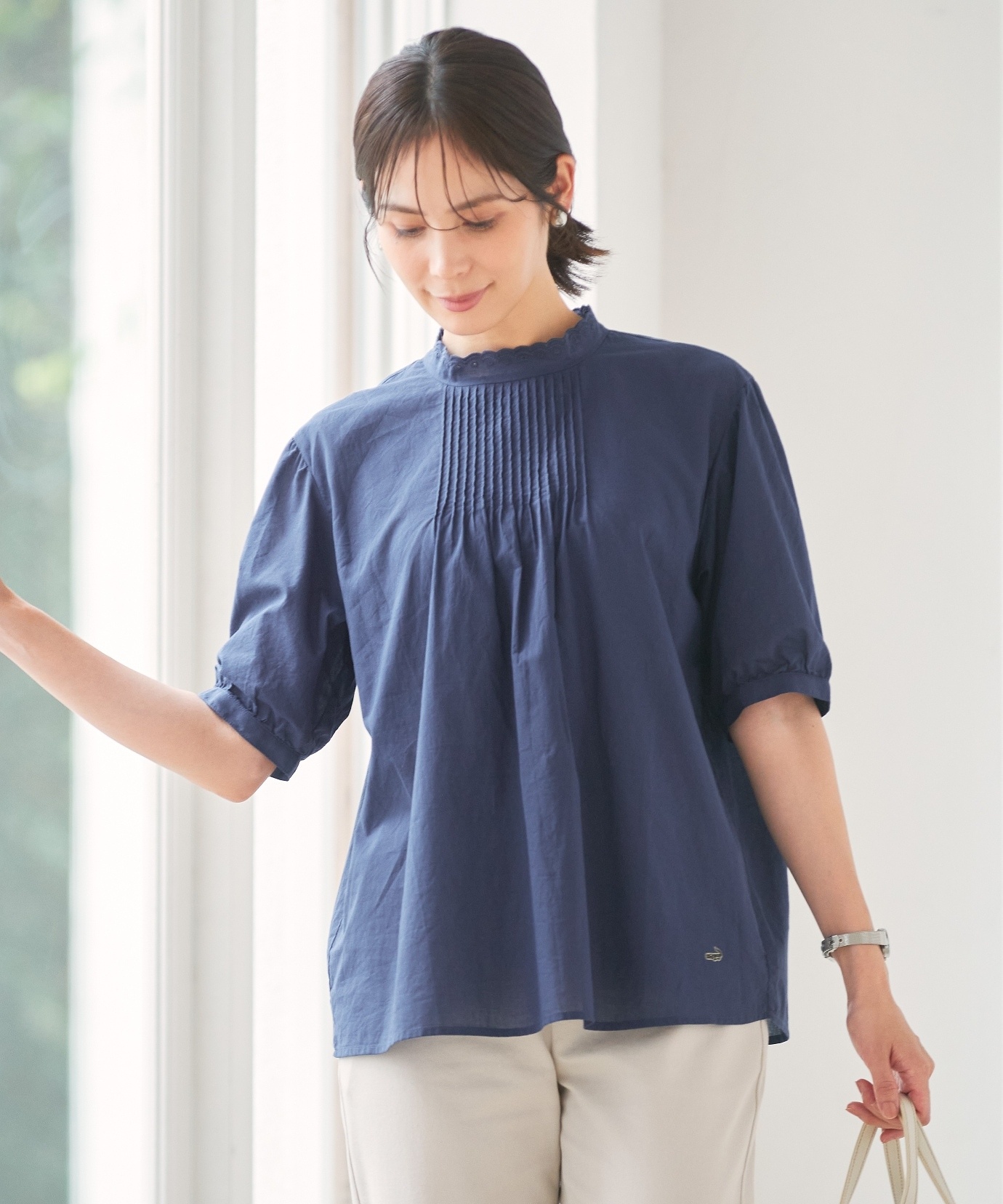 レディース ピンタック デザイン ブラウス通販 [0301-54105