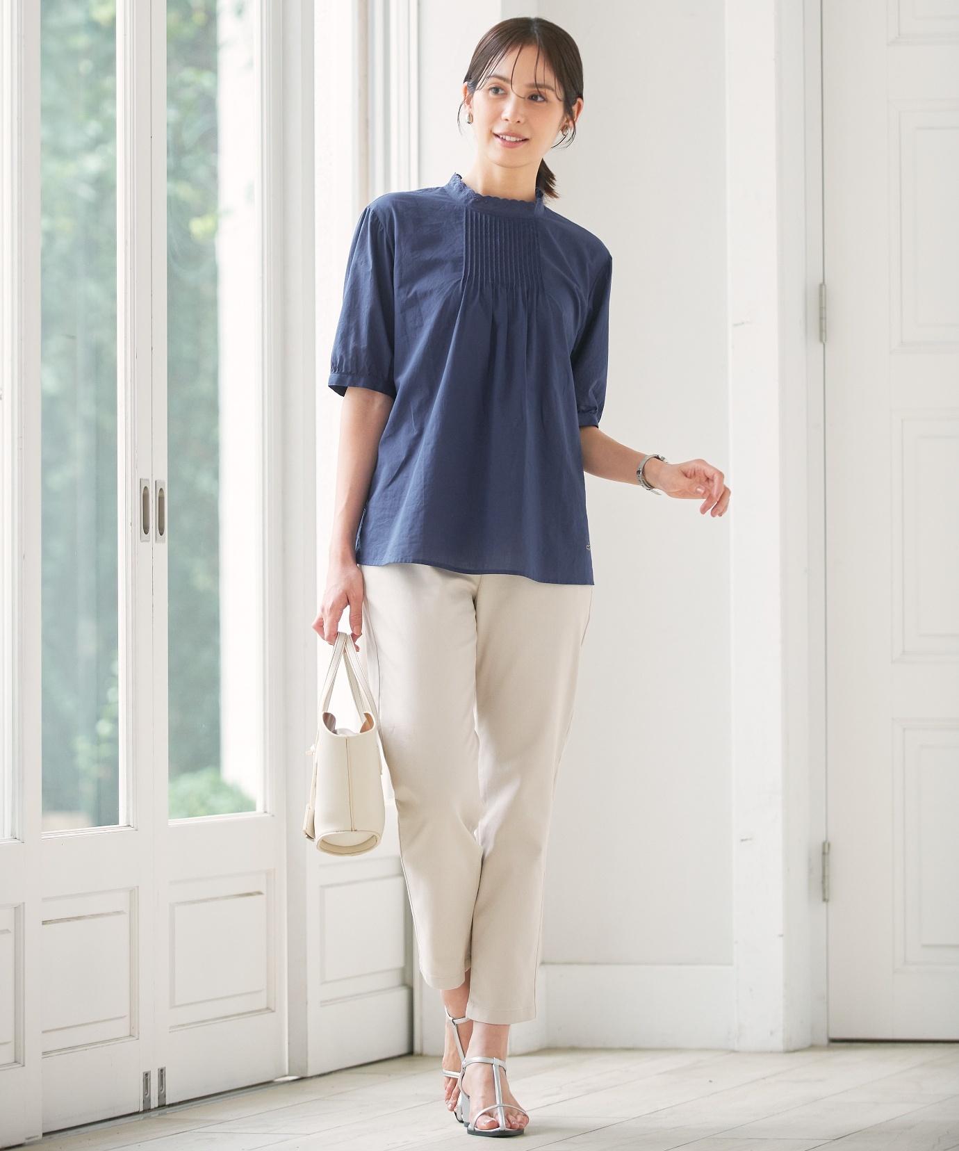 レディース ピンタック デザイン ブラウス通販 [0301-54105