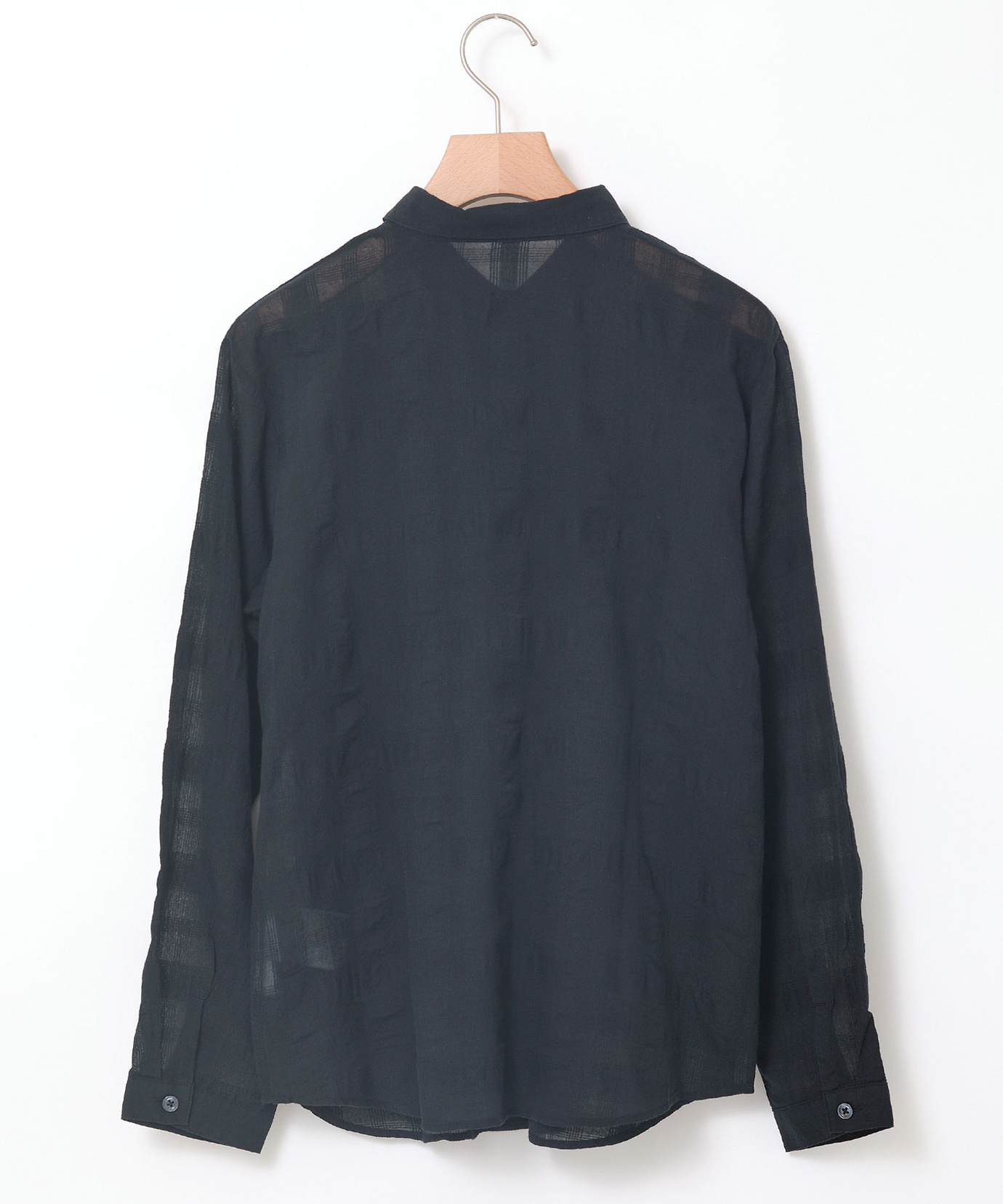 レディース チェック柄 シアー デザインブラウス【一部店舗限定】通販