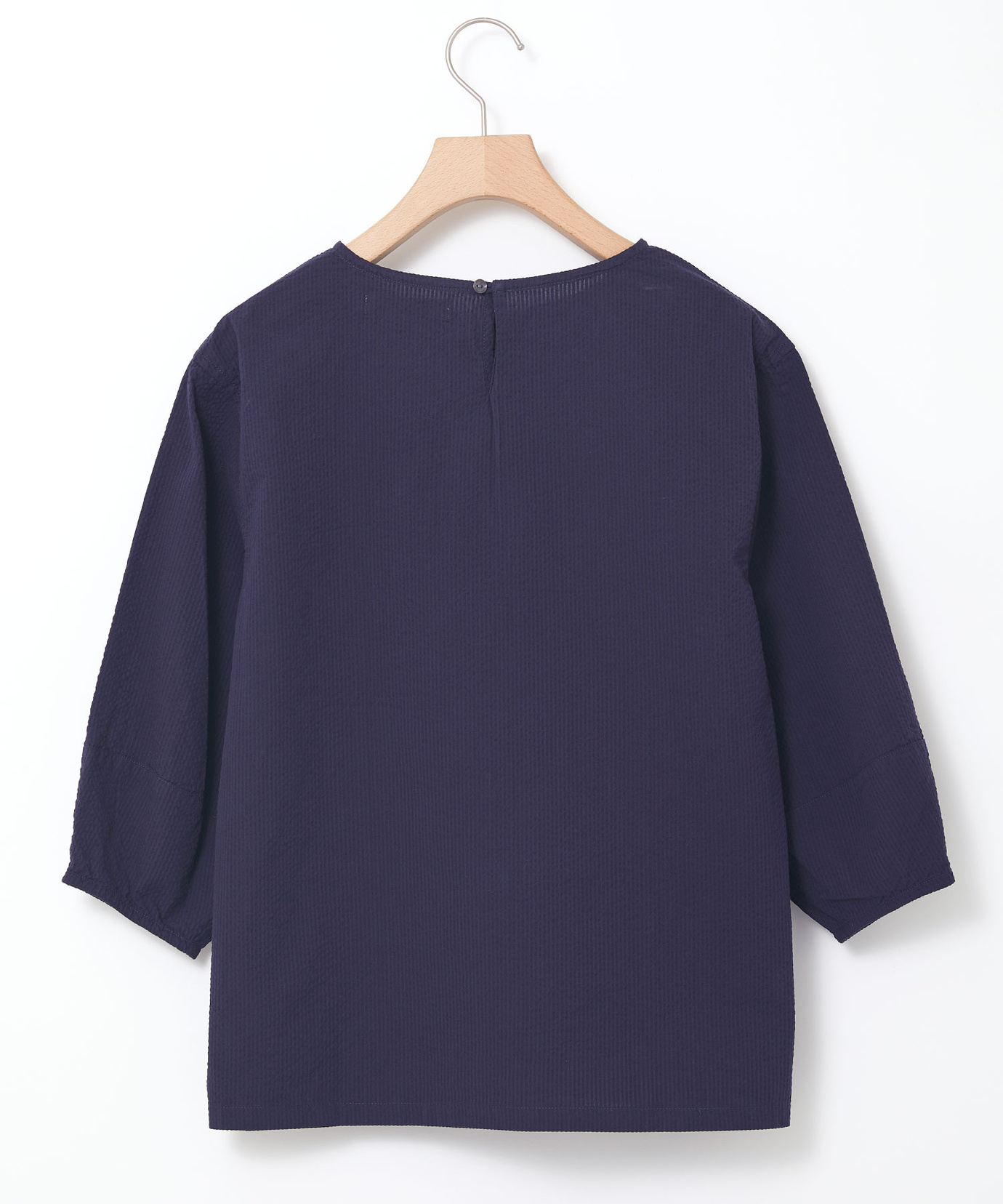 レディース シアーサッカー ボリュームスリーブ ブラウス【オンライン