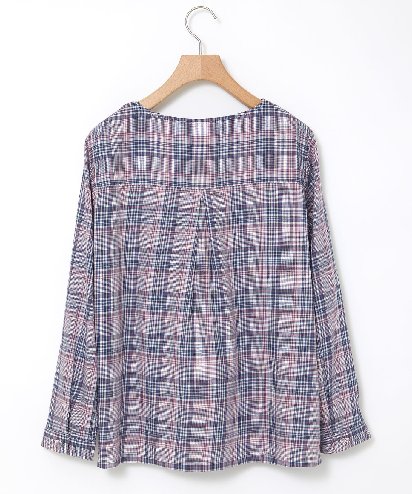 レディース スキッパー チェック柄 ブラウス通販 [0301-55106