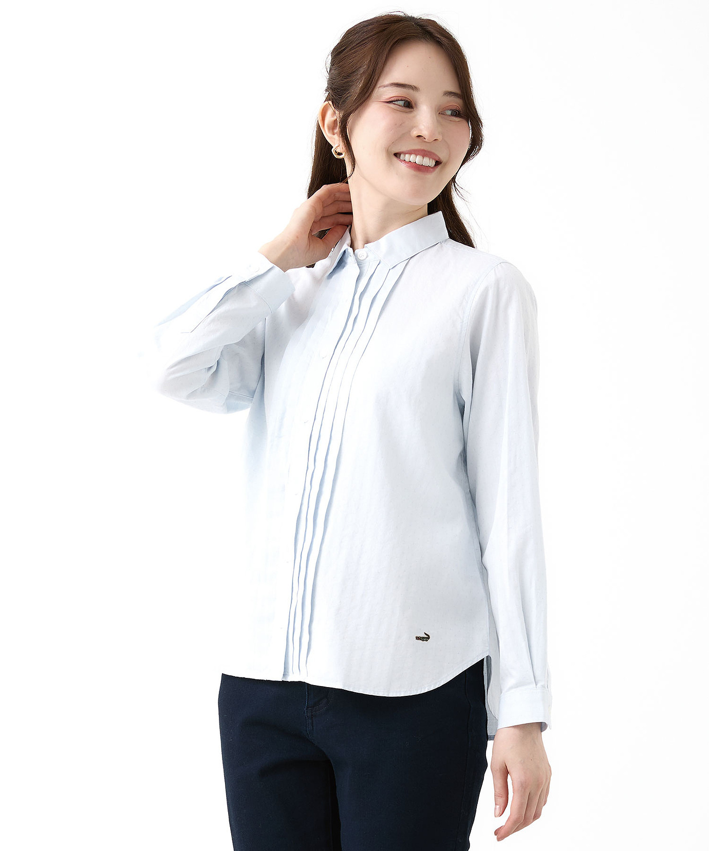 【短期出品】桐生戦兎 着用 カットソー ブルー チェック モールチェックブラウス｜BIGI online store - ビギ オンラインストア