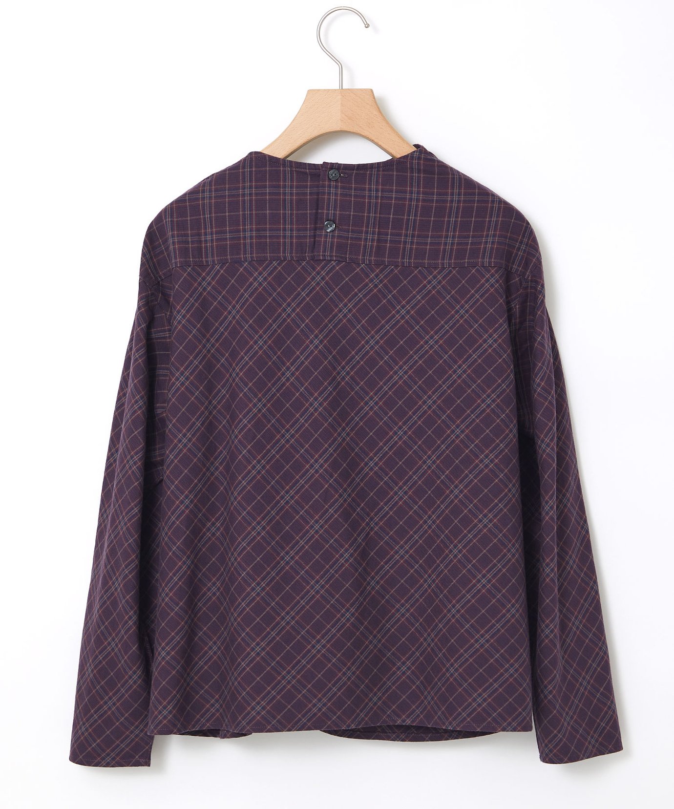 レディース グレンチェック デザイン ブラウス通販 [0301-55117