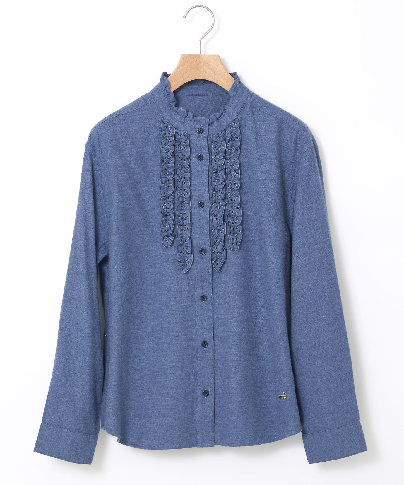 レディース 刺繍フリルデザイン 長袖 ブラウス通販 [0301-55118