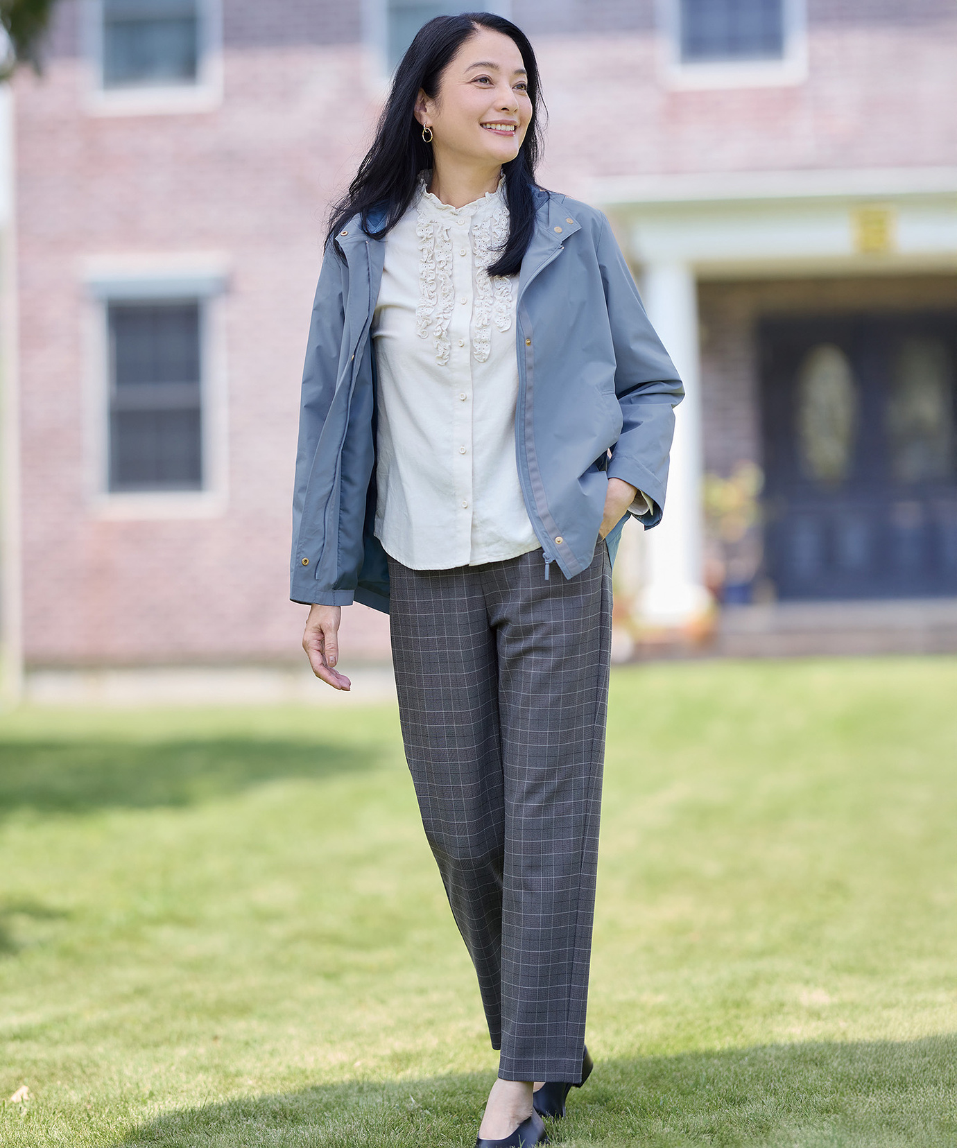 新品　シビラホワイト刺繍長袖ブラウス Mサイズ 刺しゅうピンタックブラウス | 京都通販ミセスのファッション館・本店