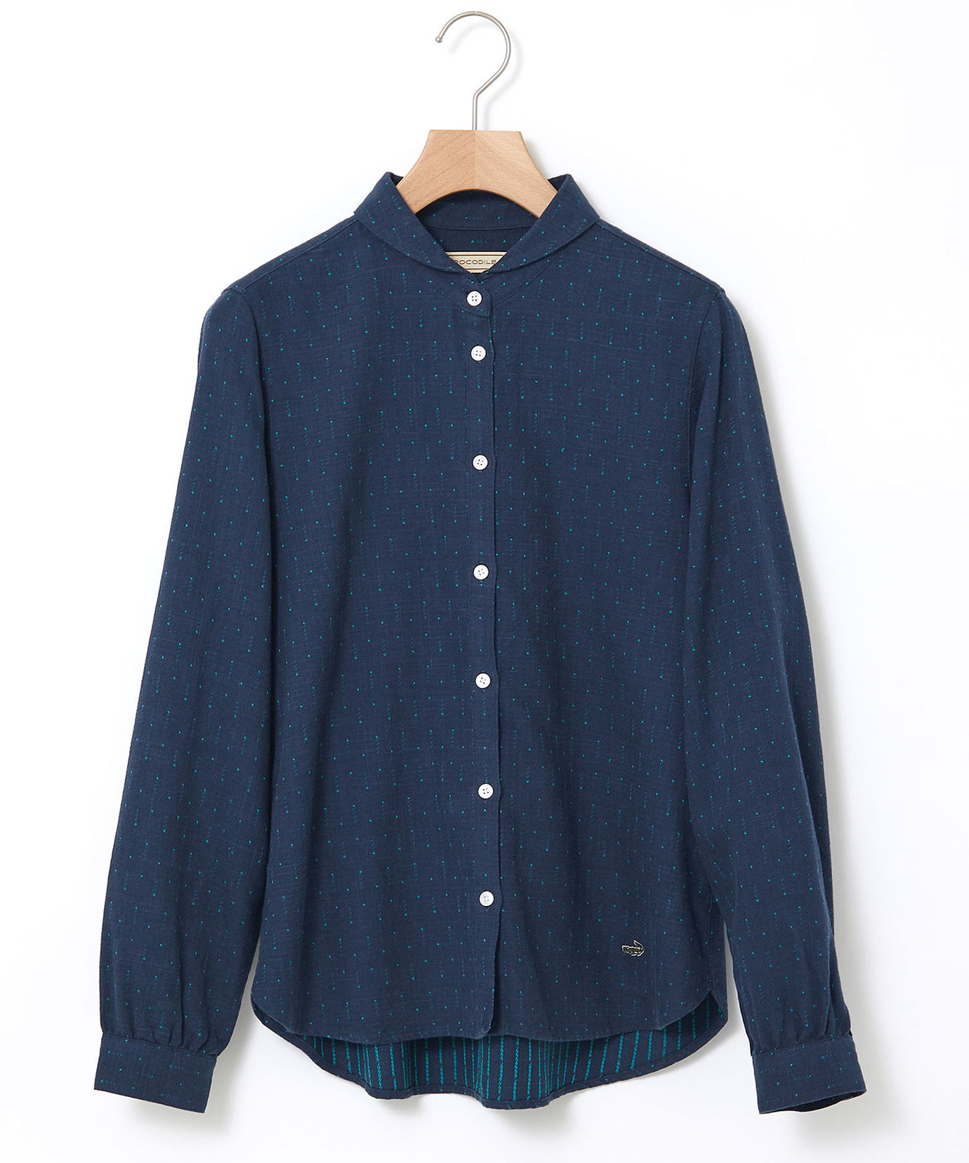 レディース ドットドビー ショールカラー ブラウス通販 [0301-55123